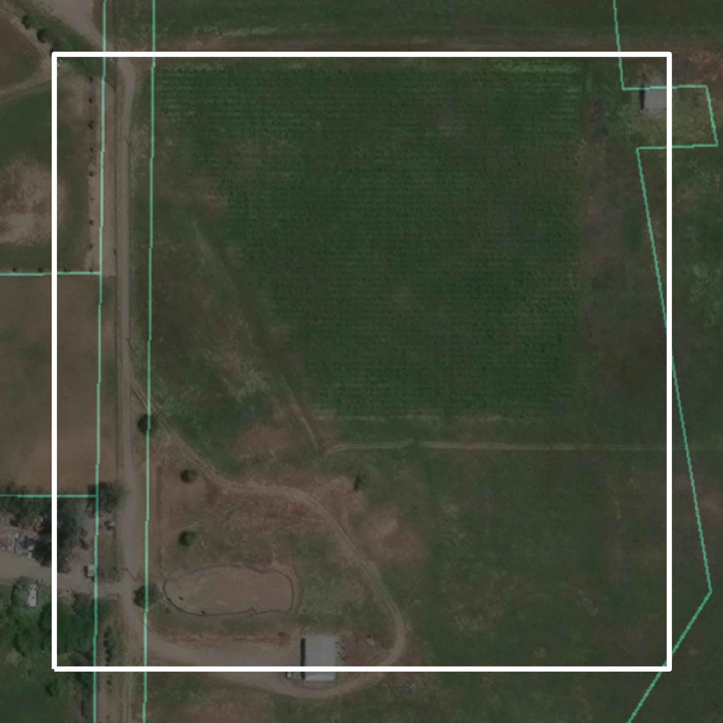 This image shows parcel and building data in Tehama County created using GIS data in Equator.