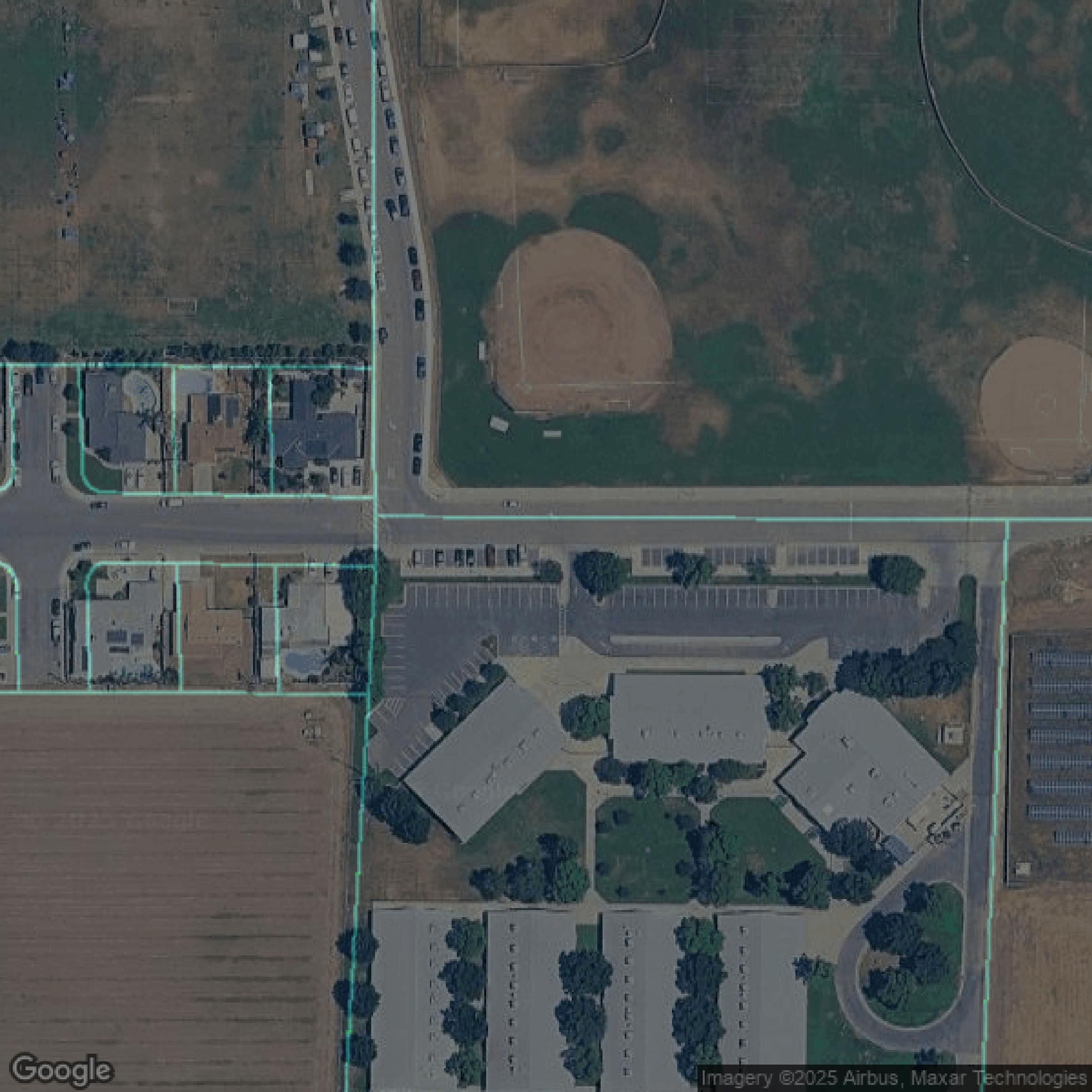 This image shows parcel data in Tulare County created using GIS data in Equator.