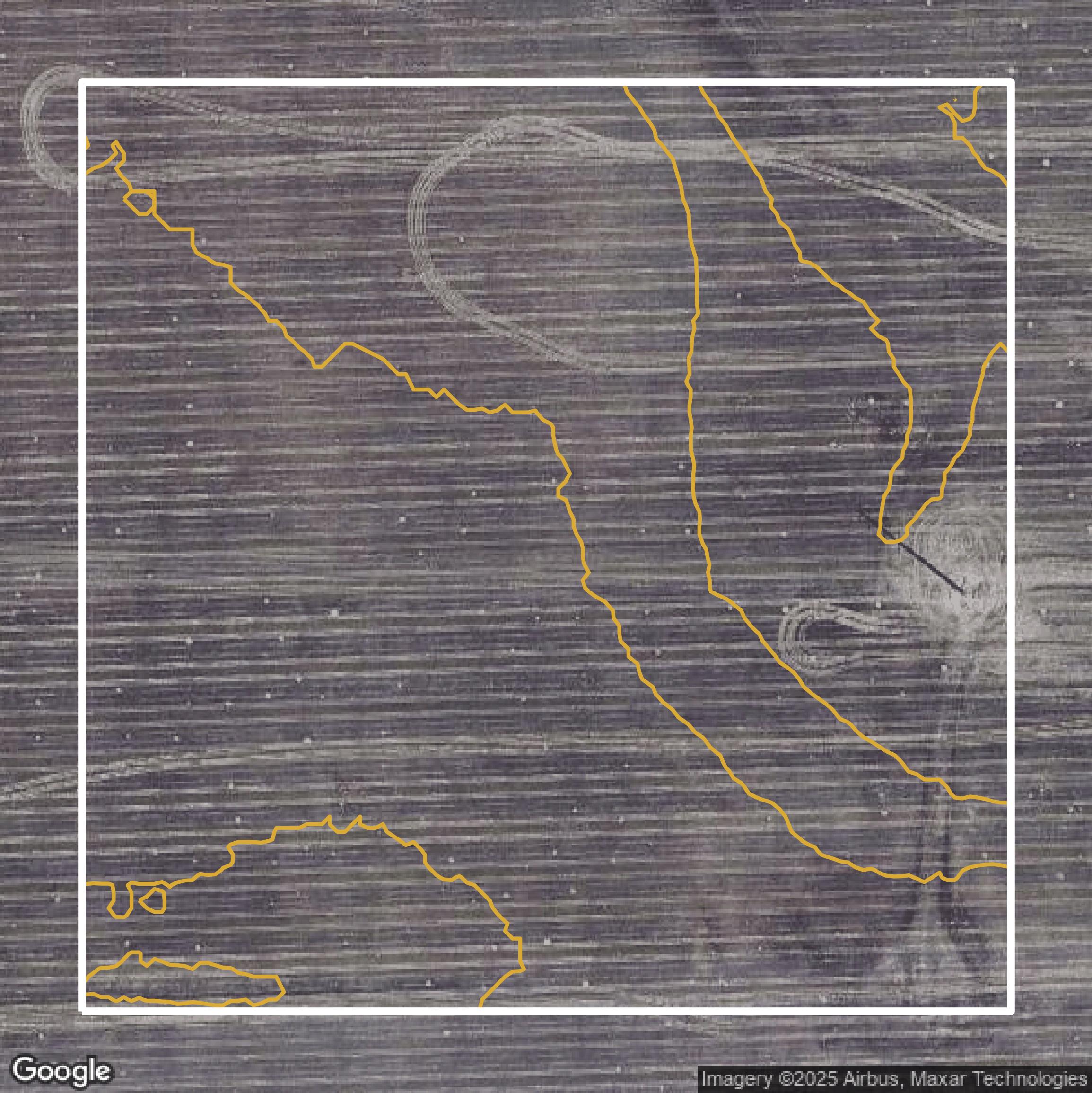 This image shows a contour map in Adams County created using GIS data in Equator.
