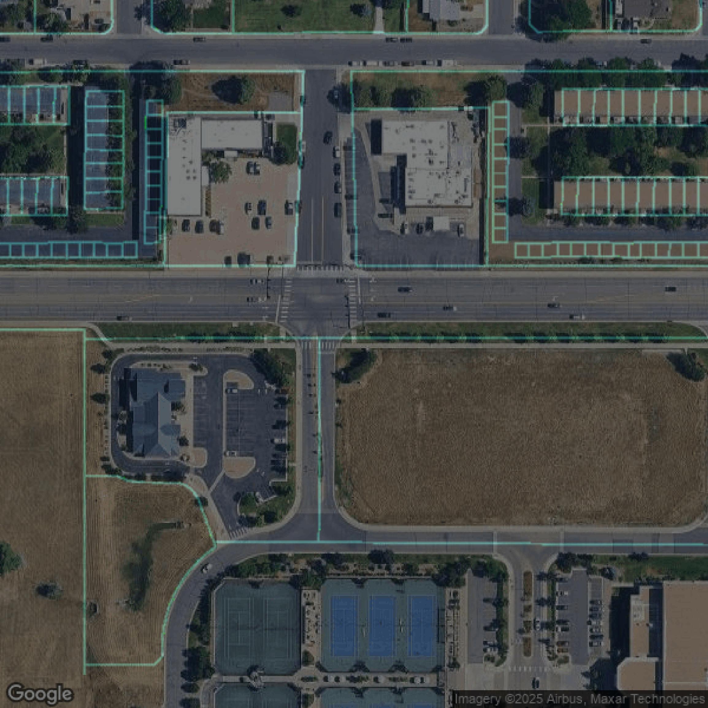This image shows parcel data in Arapahoe County created using GIS data in Equator.