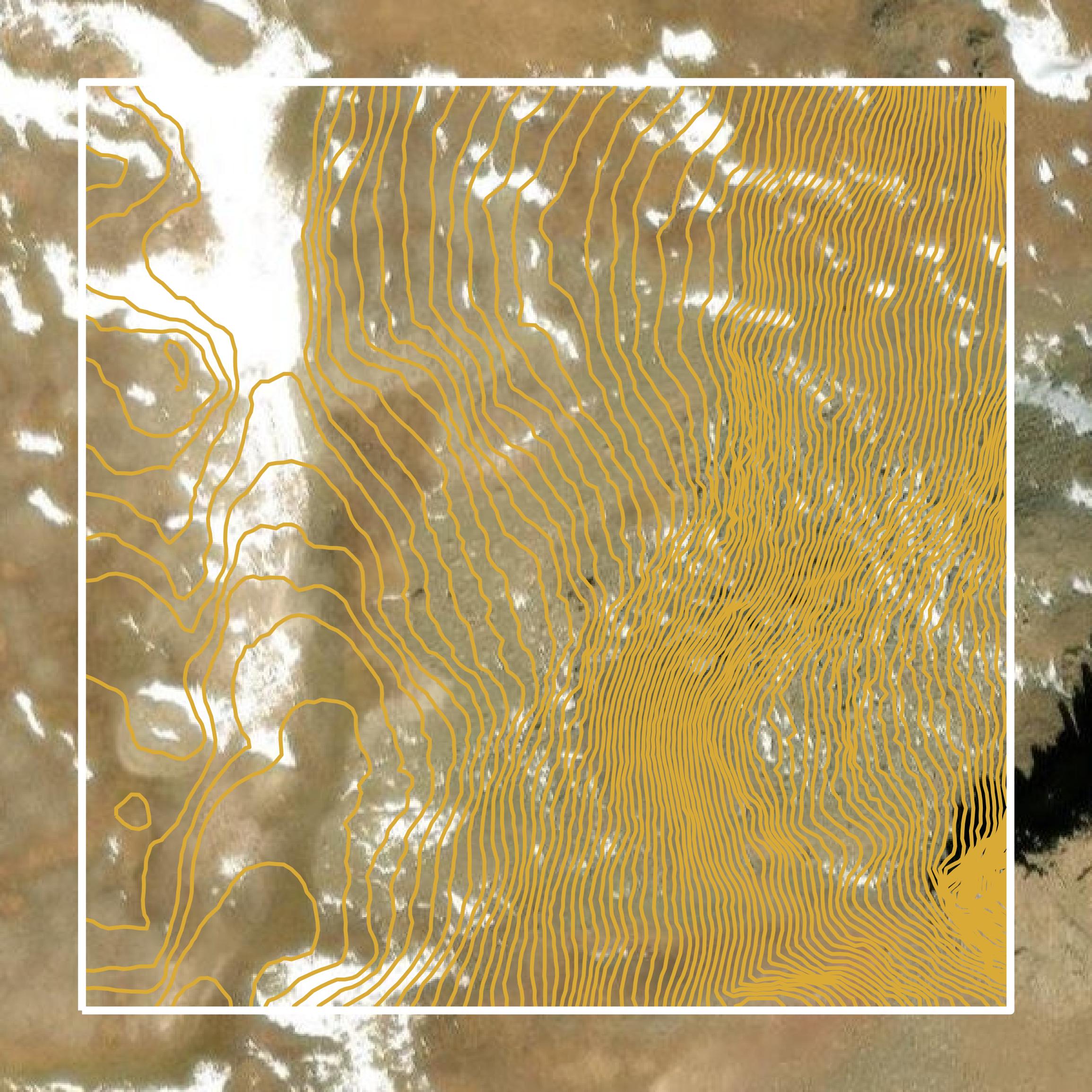 This image shows a contour map in Archuleta County created using GIS data in Equator.
