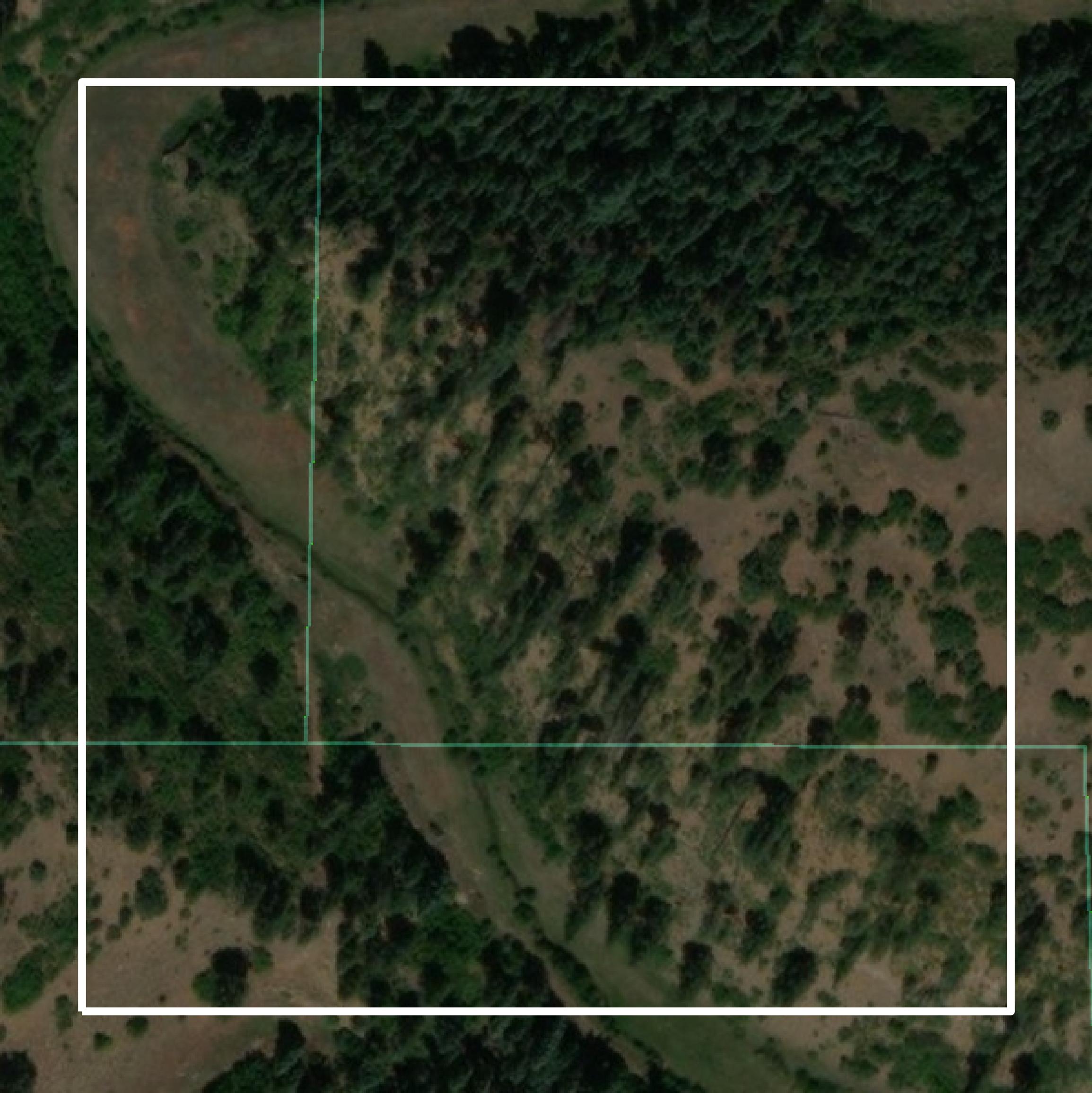 This image shows parcel and building data in Archuleta County created using GIS data in Equator.