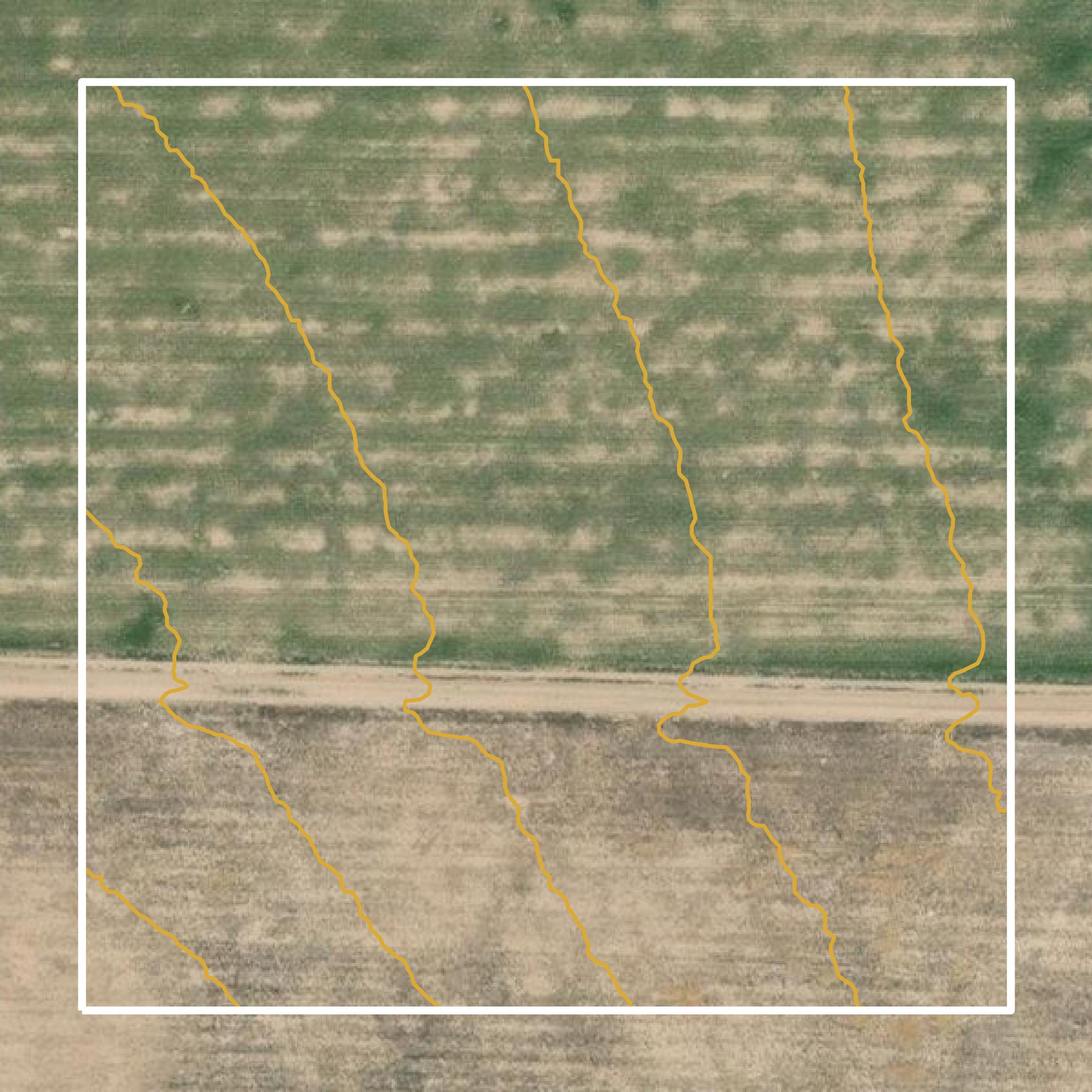 This image shows a contour map in Cheyenne County created using GIS data in Equator.