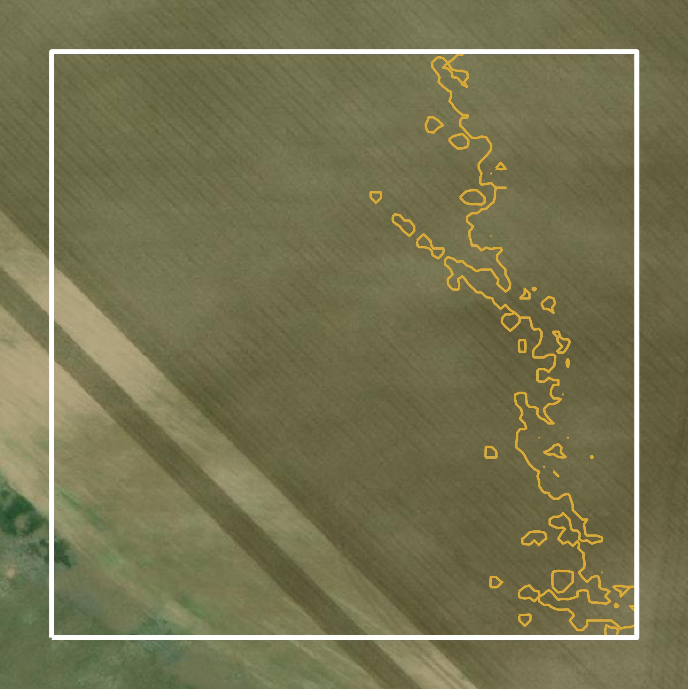 This image shows a contour map in Conejos County created using GIS data in Equator.