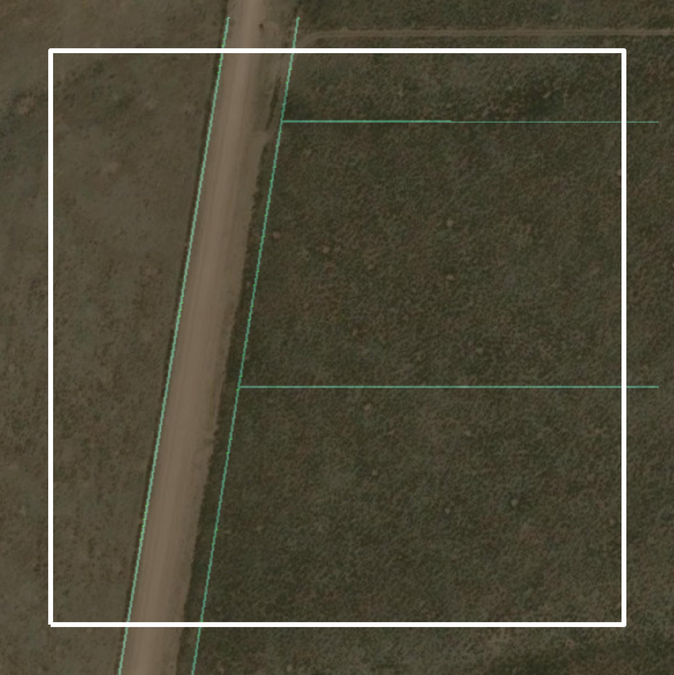 This image shows parcel and building data in Costilla County created using GIS data in Equator.