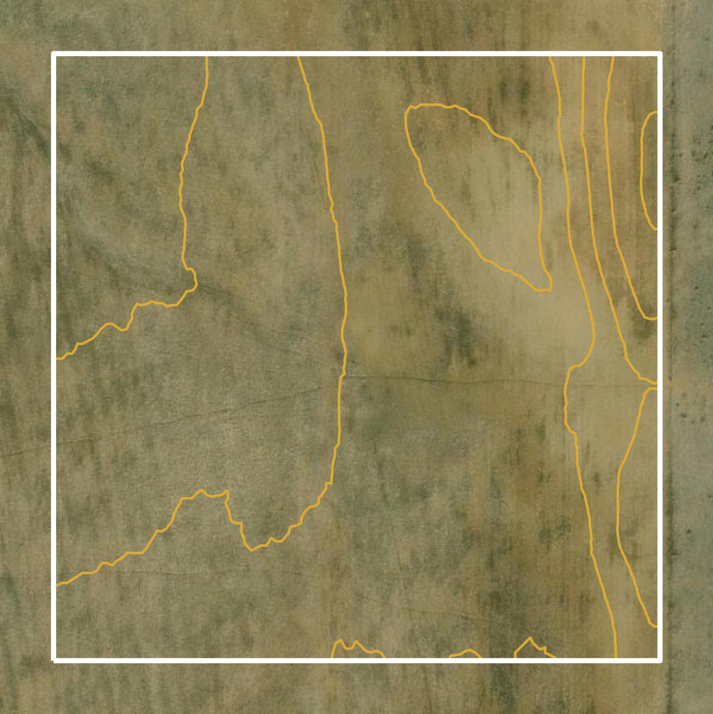 This image shows a contour map in Elbert County created using GIS data in Equator.