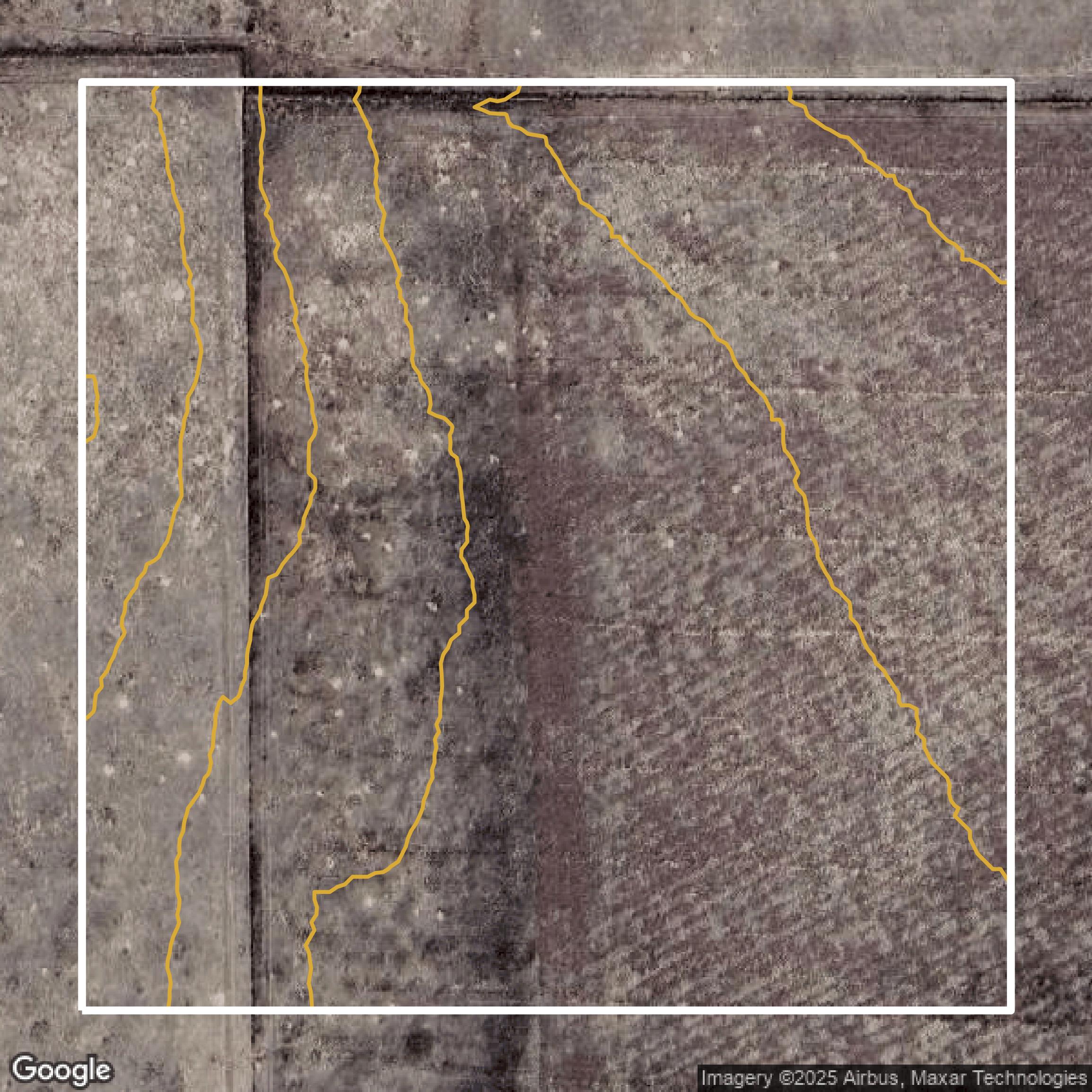 This image shows a contour map in El Paso County created using GIS data in Equator.