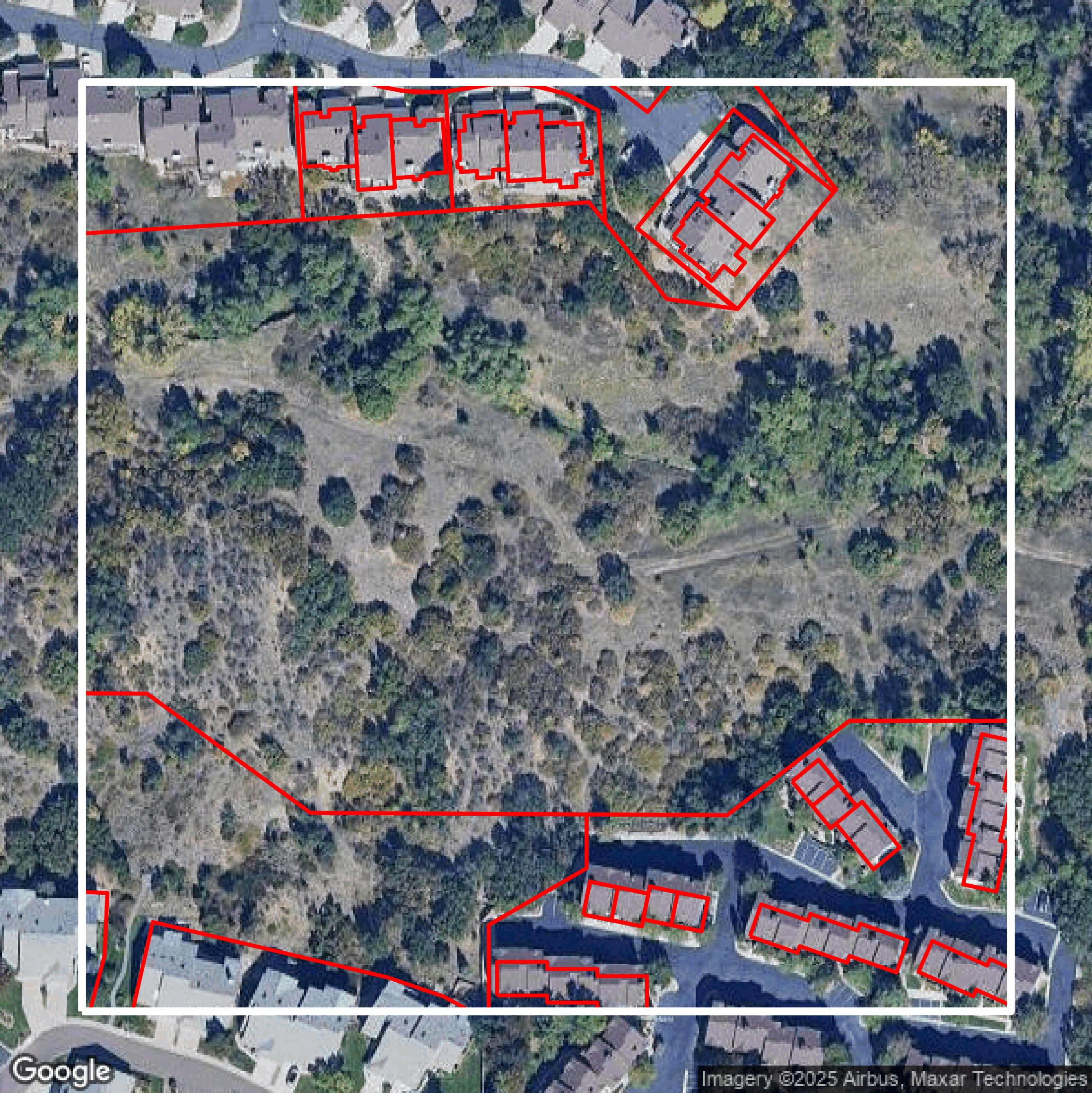 This image shows parcel data in El Paso County created using GIS data in Equator.
