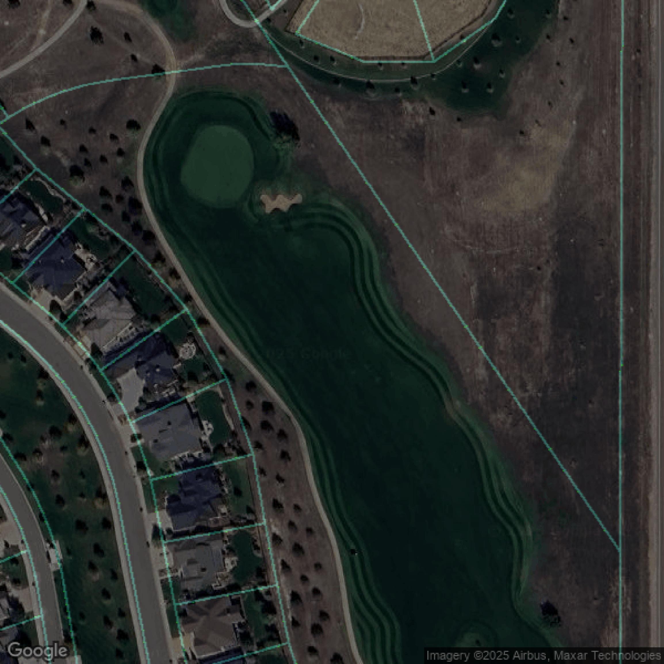 This image shows parcel and building data in Larimer County created using GIS data in Equator.