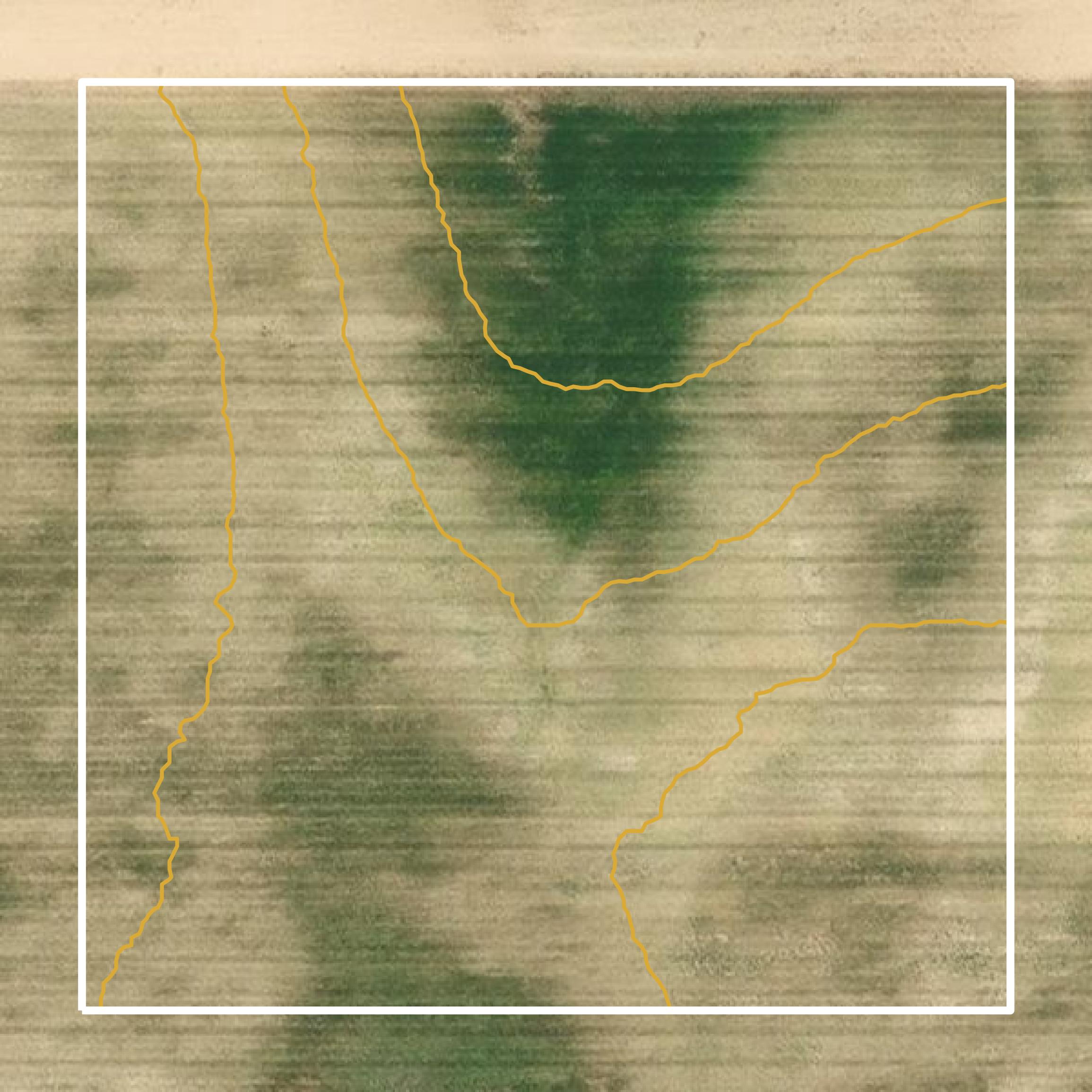 This image shows a contour map in Lincoln County created using GIS data in Equator.