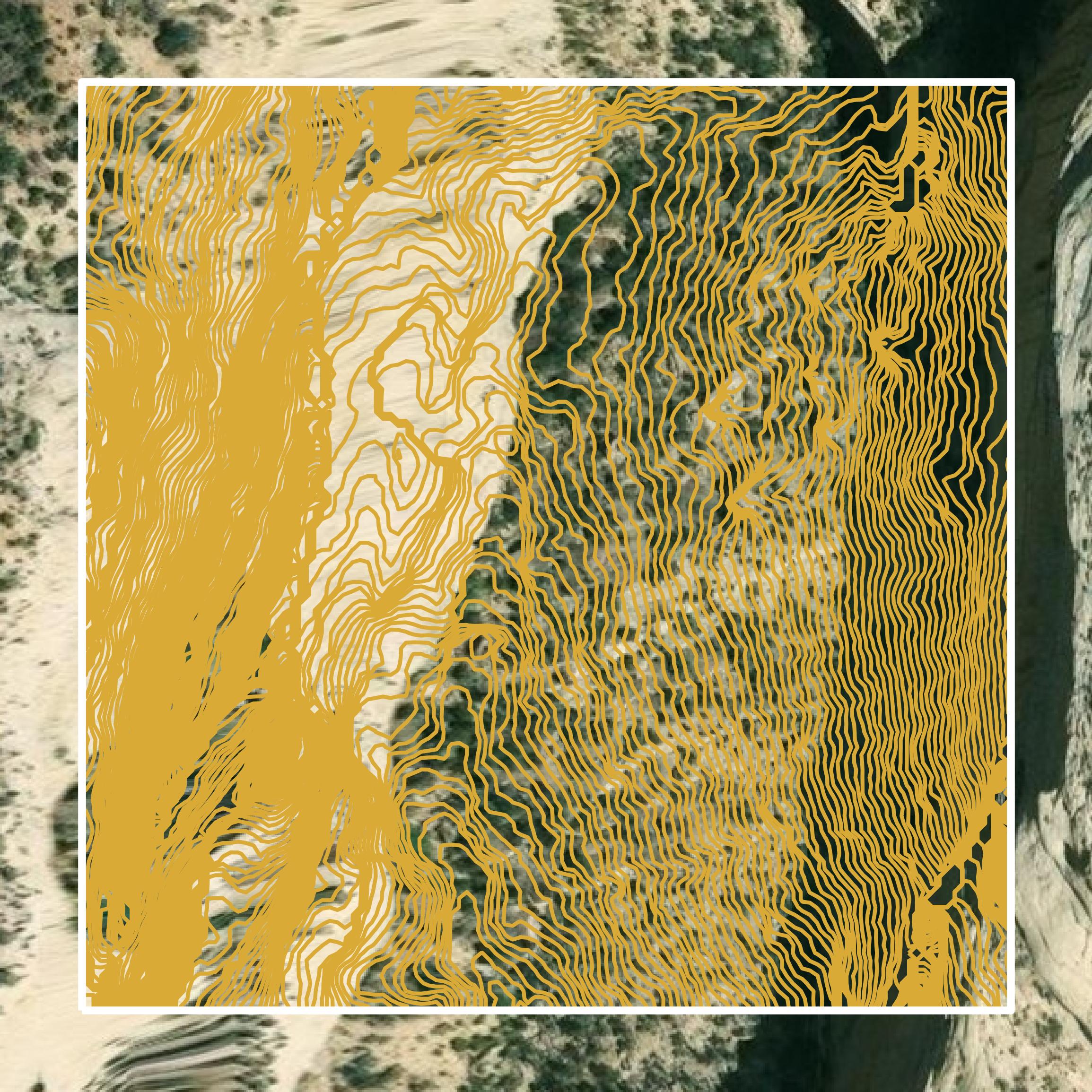 This image shows a contour map in Moffat County created using GIS data in Equator.