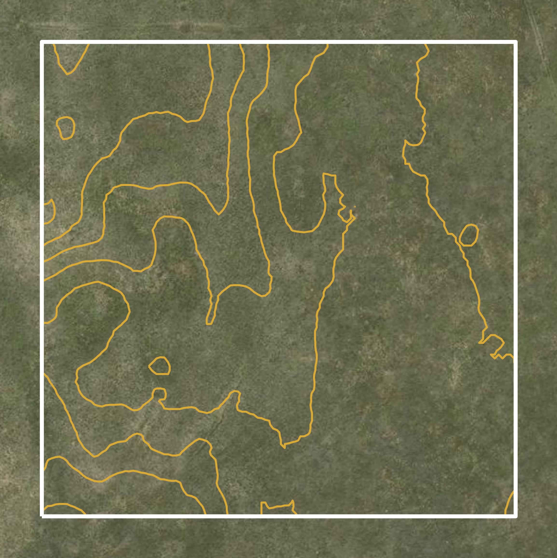 This image shows a contour map in Morgan County created using GIS data in Equator.