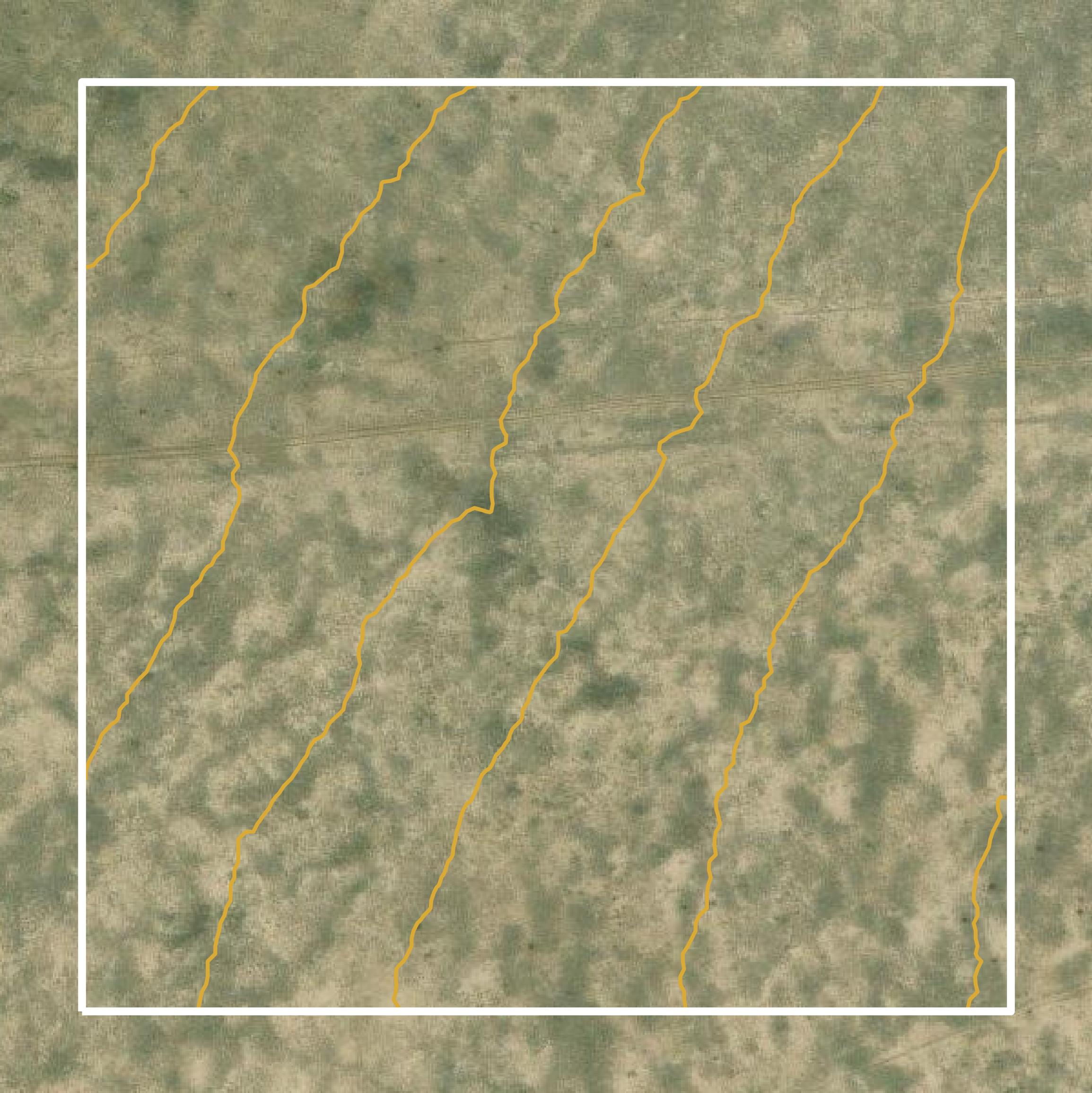 This image shows a contour map in Otero County created using GIS data in Equator.