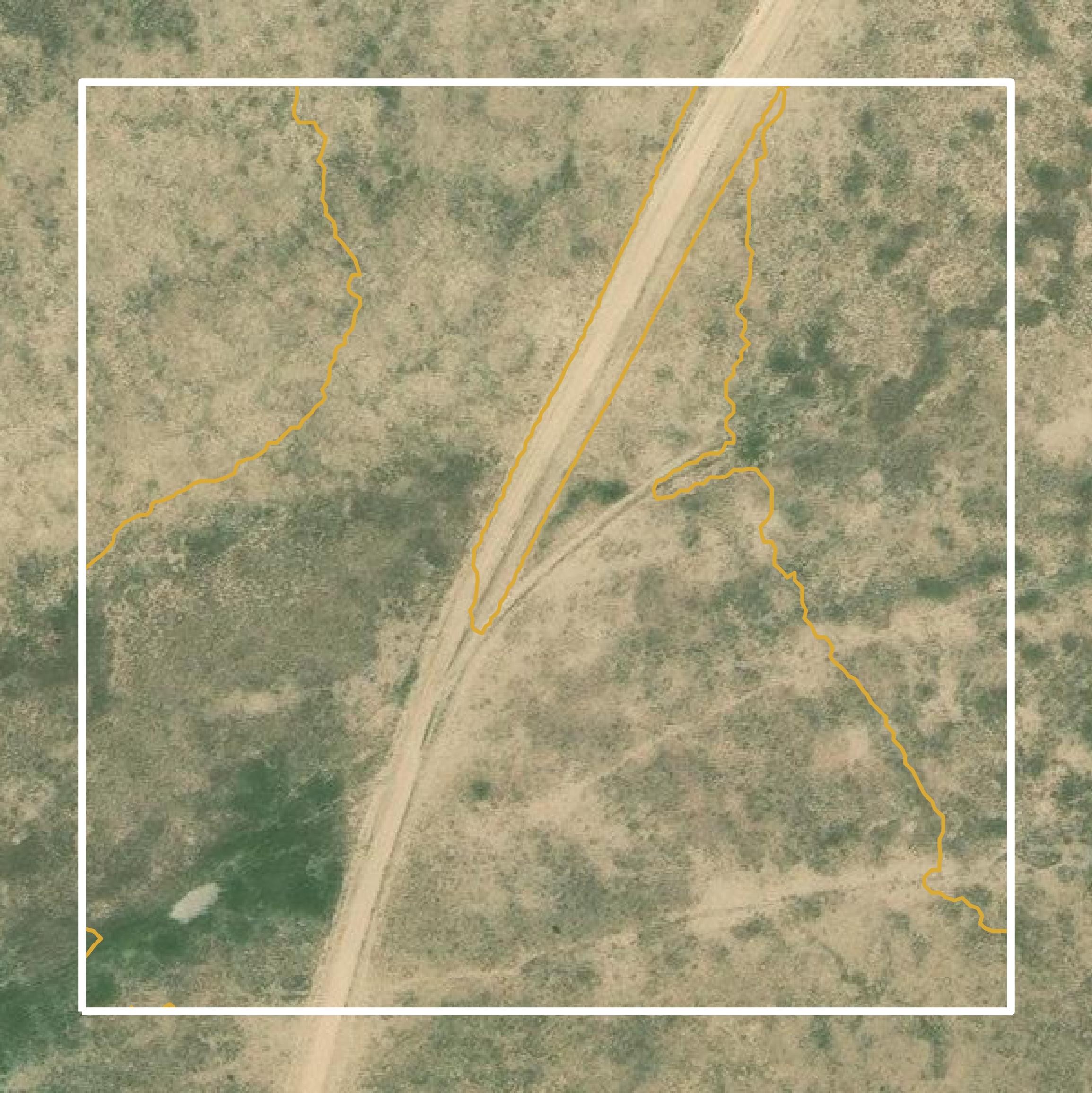 This image shows a contour map in Pueblo County created using GIS data in Equator.