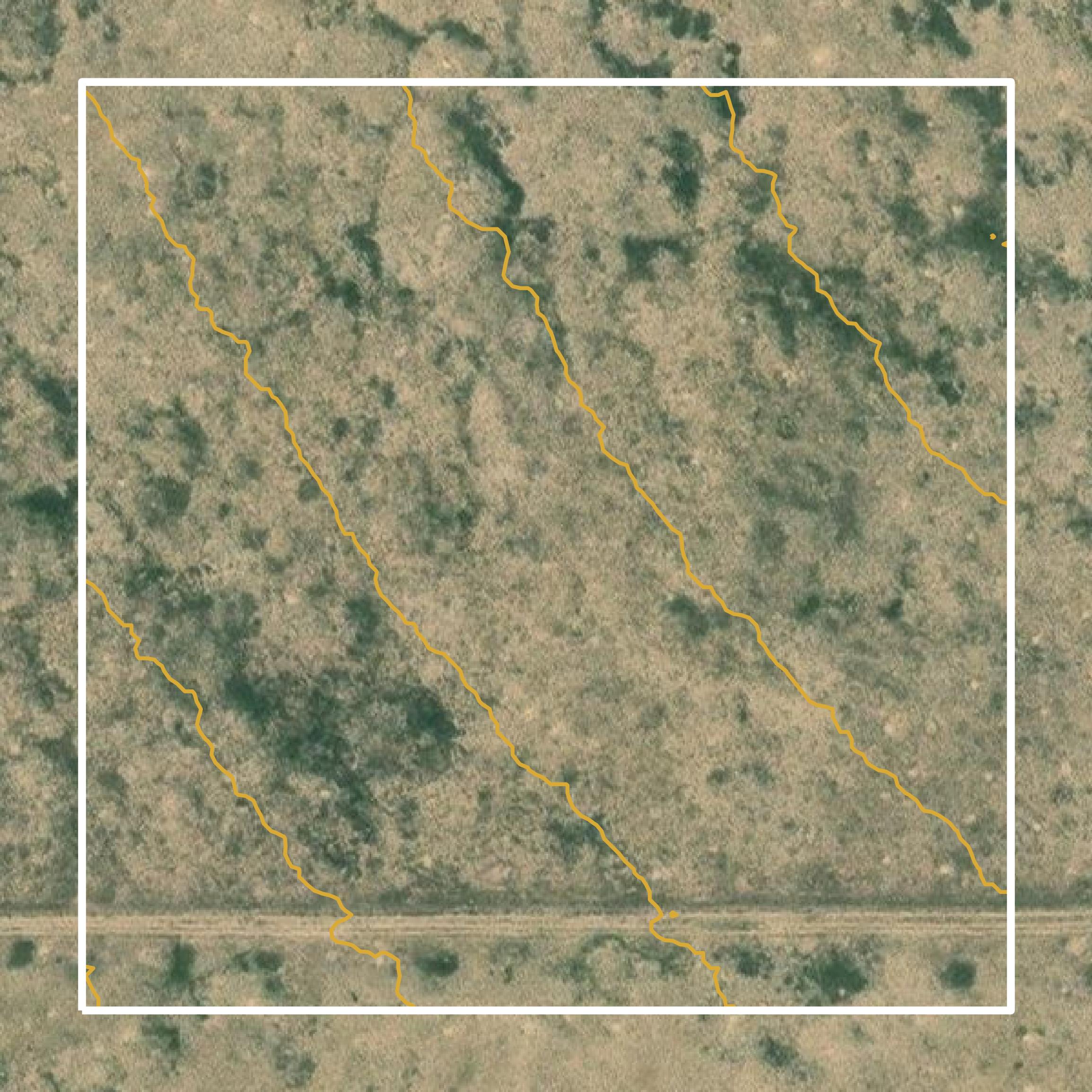 This image shows a contour map in Pueblo County created using GIS data in Equator.