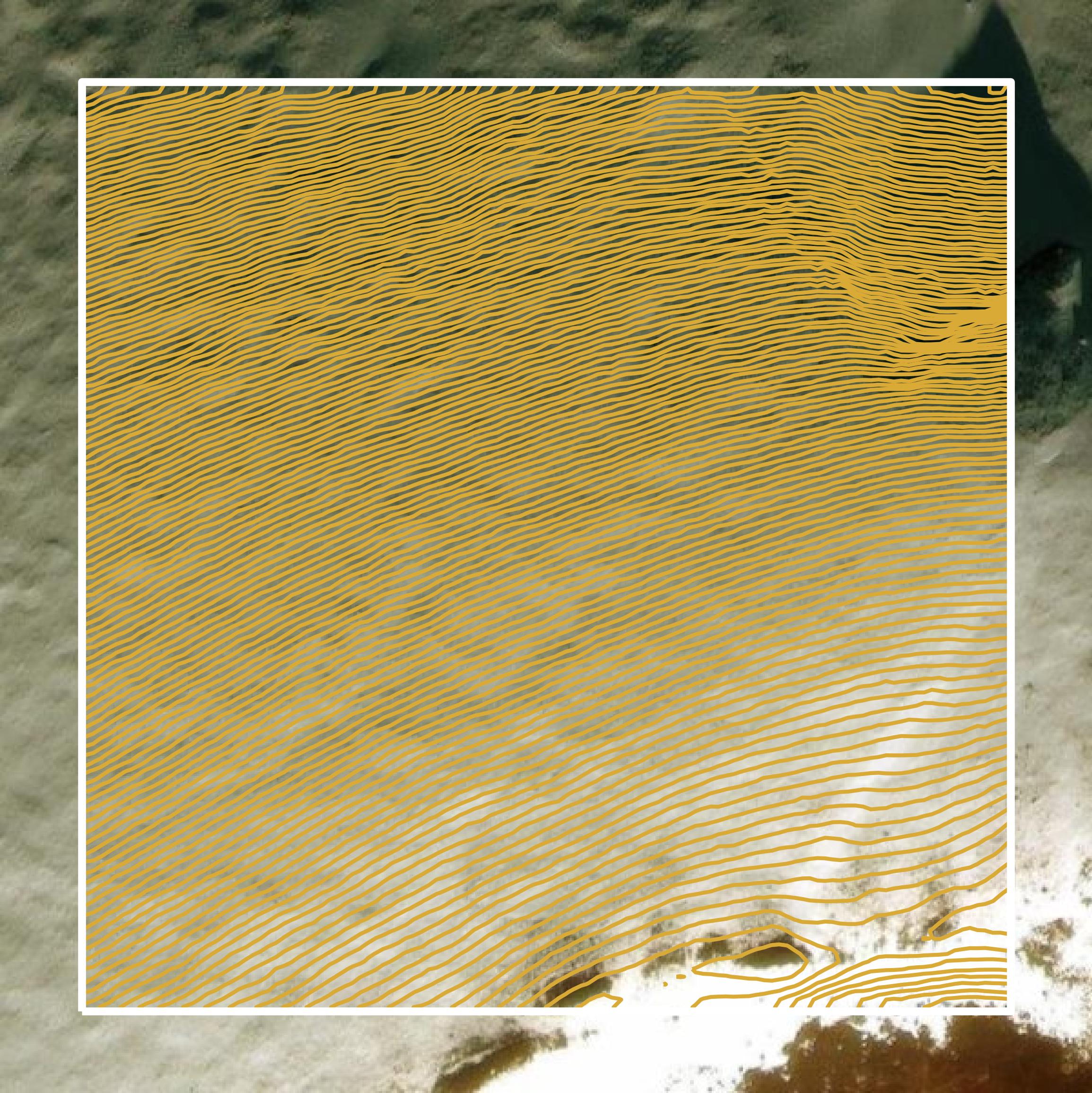 This image shows a contour map in Saguache County created using GIS data in Equator.