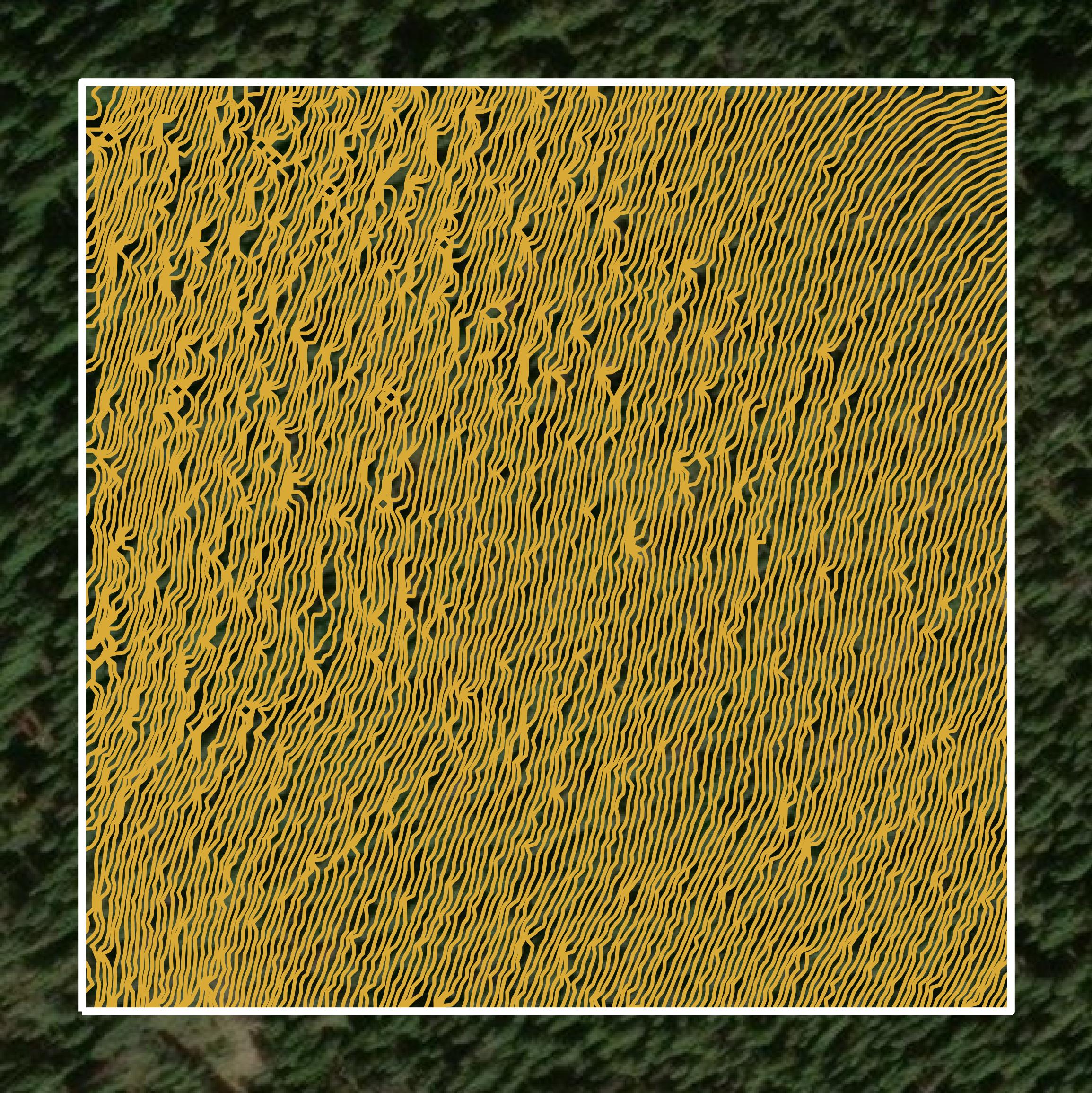 This image shows a contour map in Summit County created using GIS data in Equator.