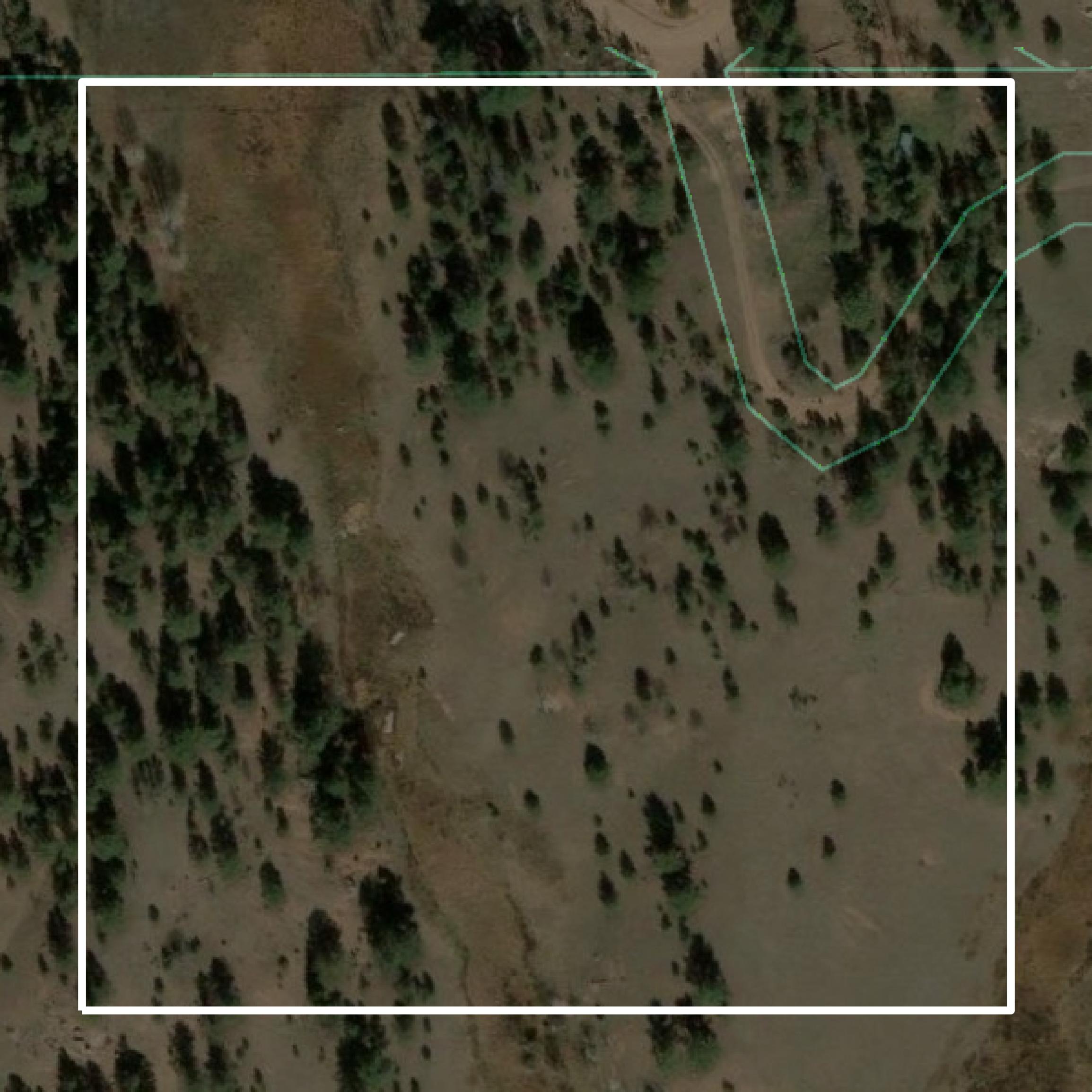 This image shows parcel and building data in Teller County created using GIS data in Equator.