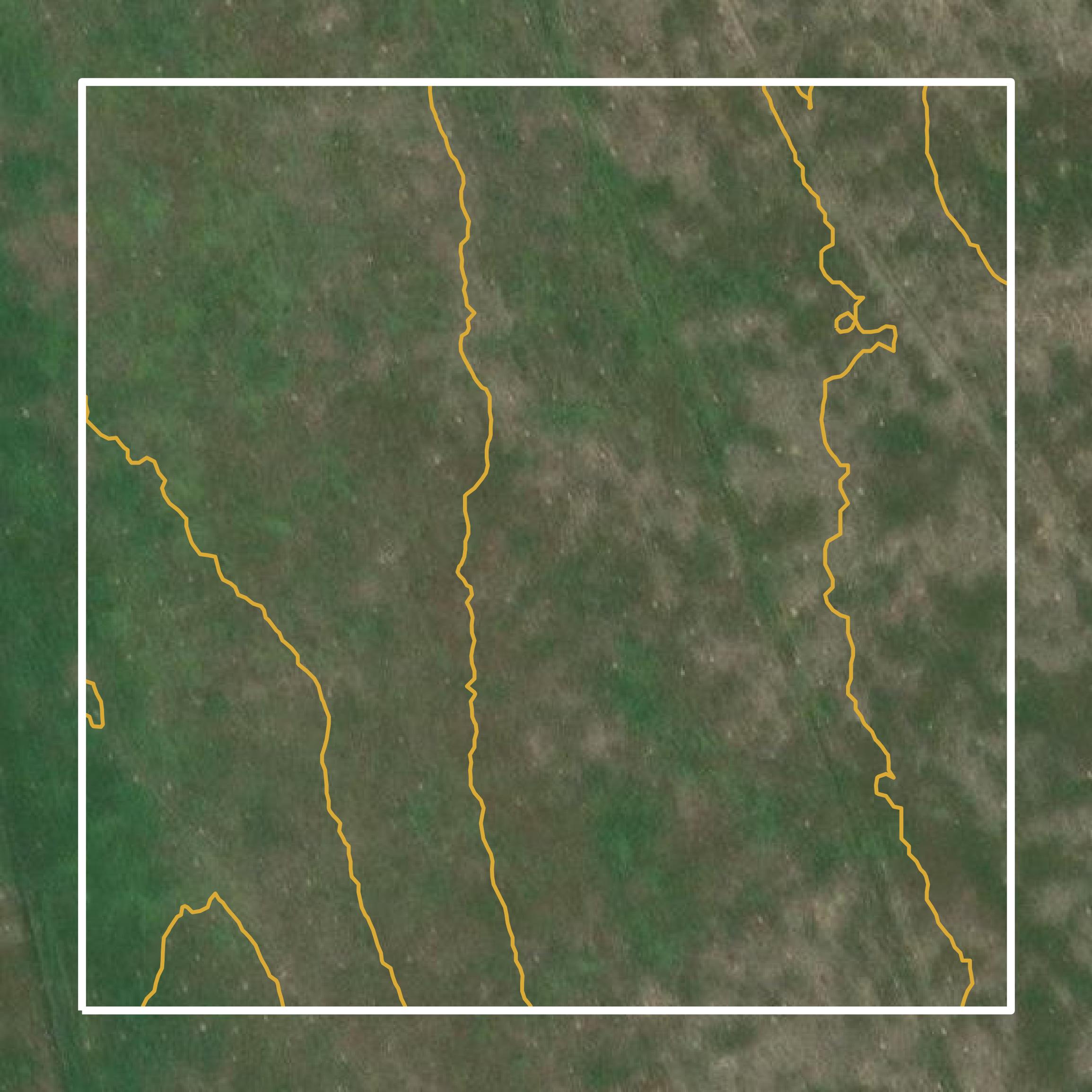 This image shows a contour map in Weld County created using GIS data in Equator.