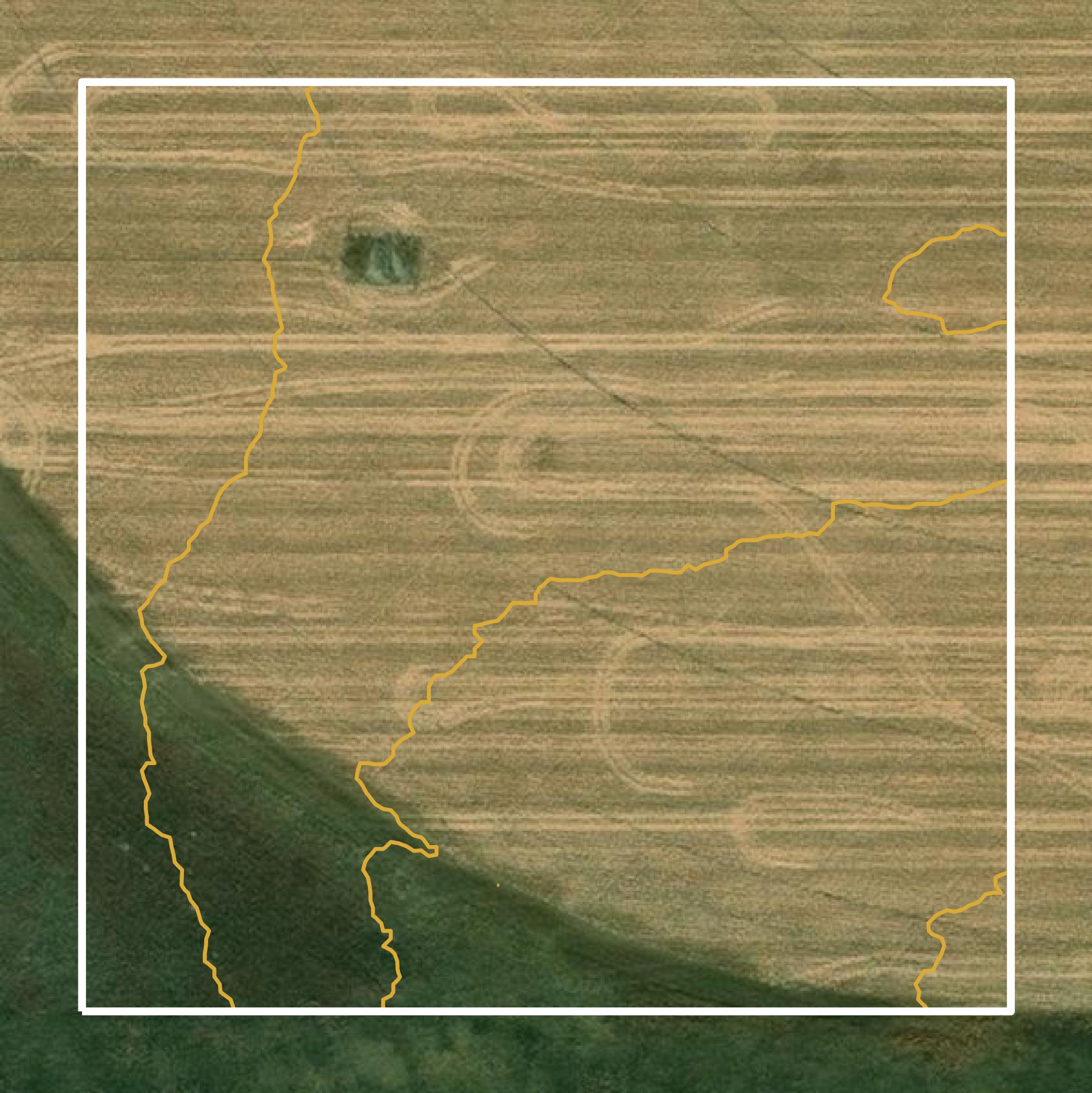 This image shows a contour map in Yuma County created using GIS data in Equator.