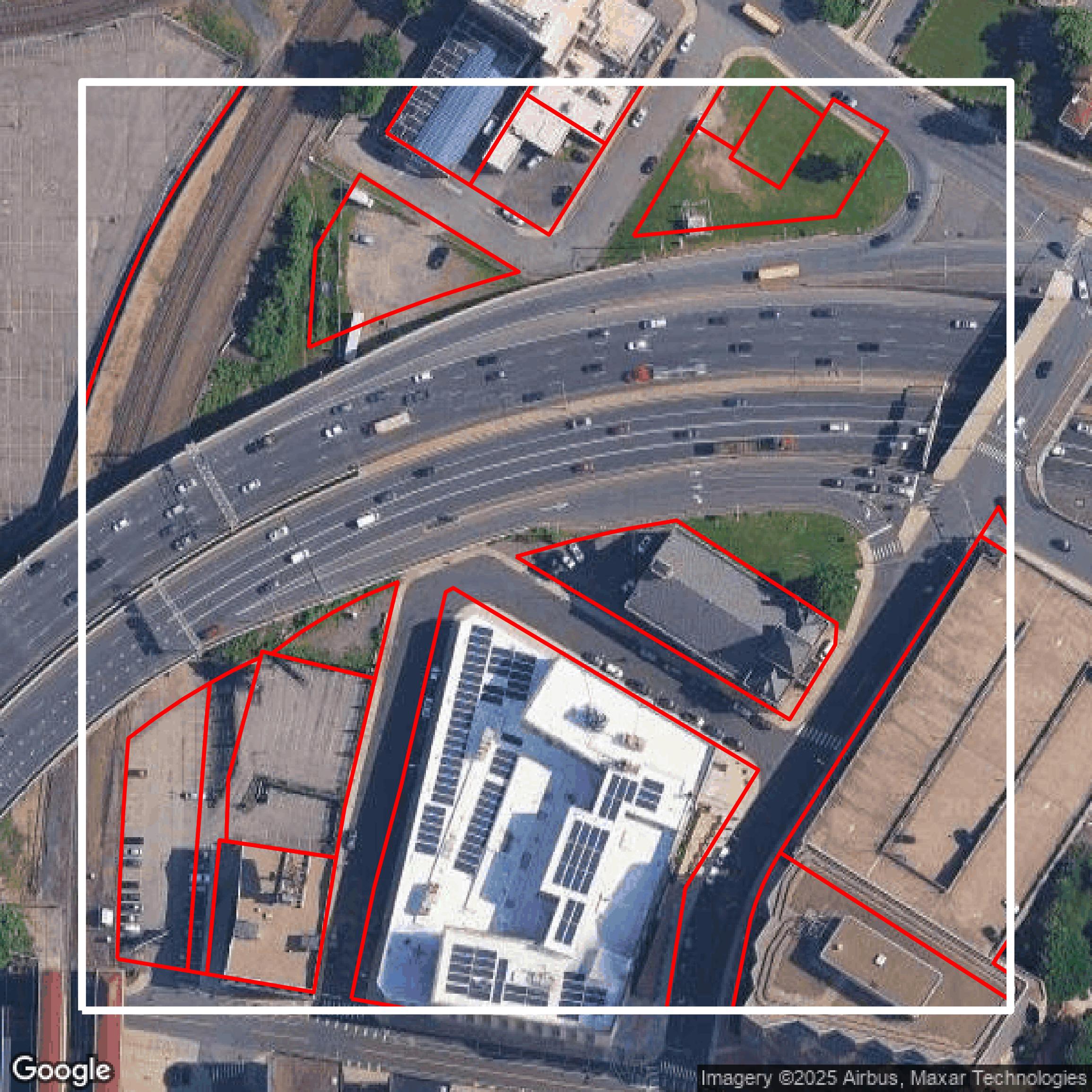 This image shows parcel data in Capitol Planning Region created using GIS data in Equator.
