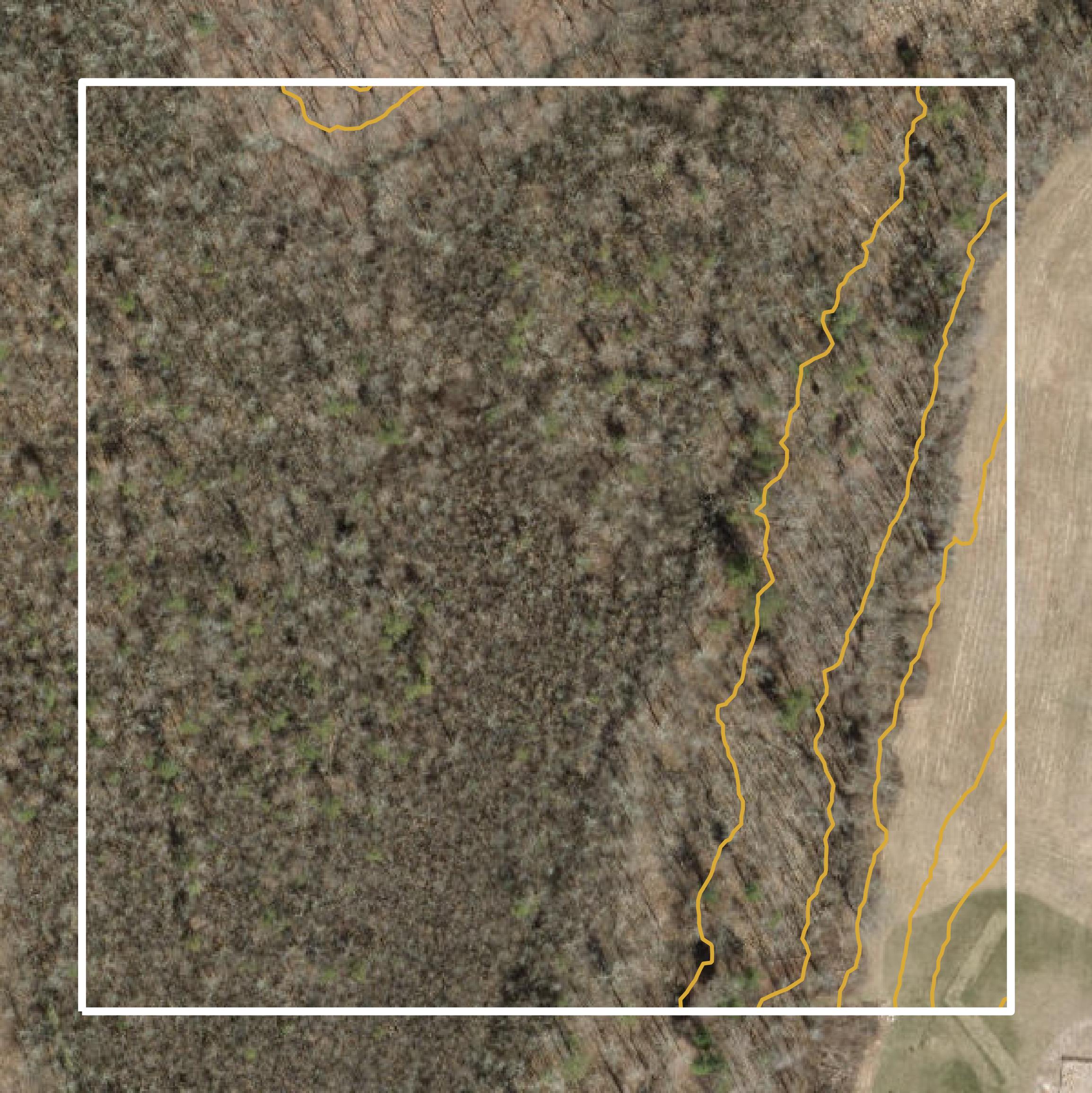 This image shows a contour map in Northwest Hills Planning Region created using GIS data in Equator.