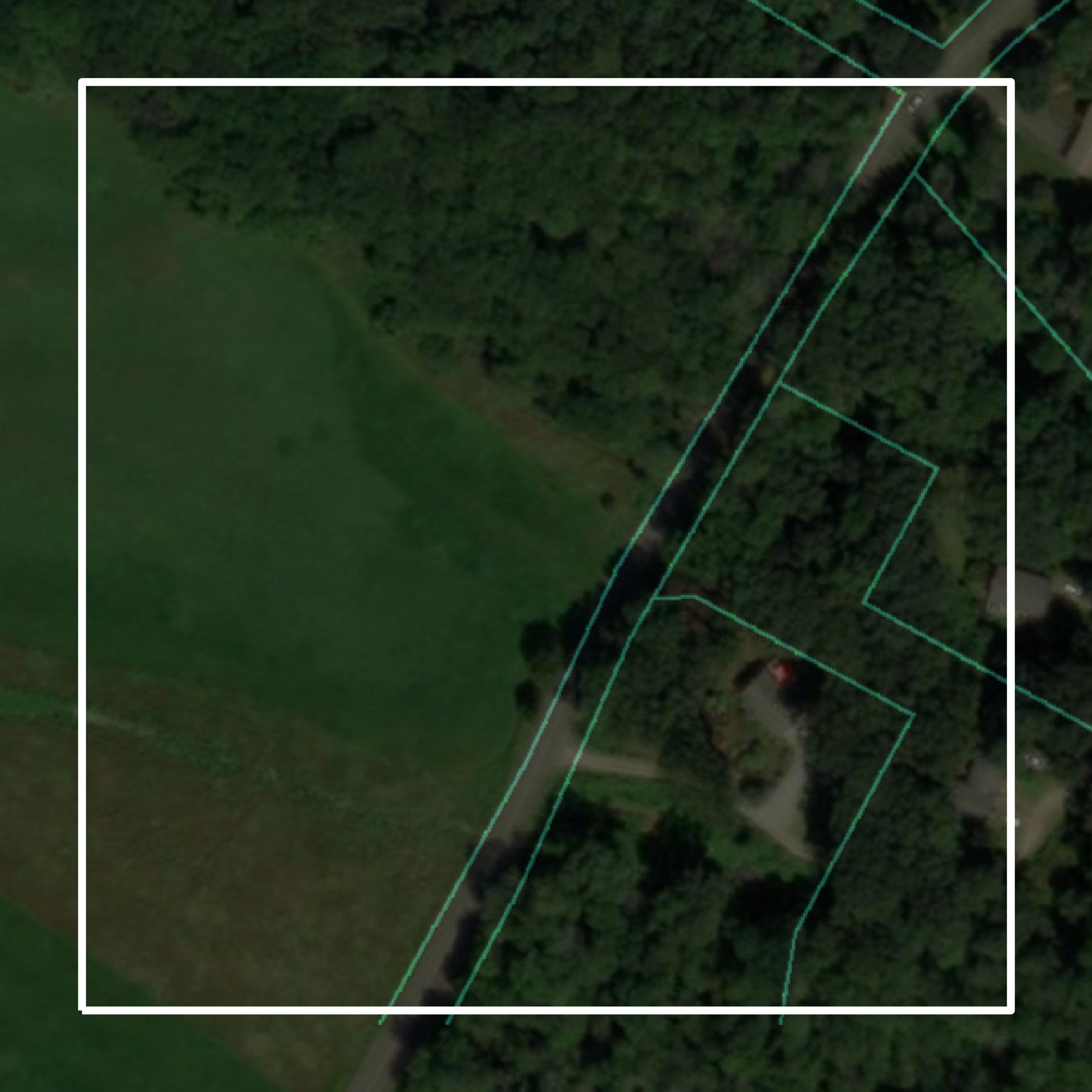 This image shows parcel and building data in Southeastern Connecticut Planning Region created using GIS data in Equator.