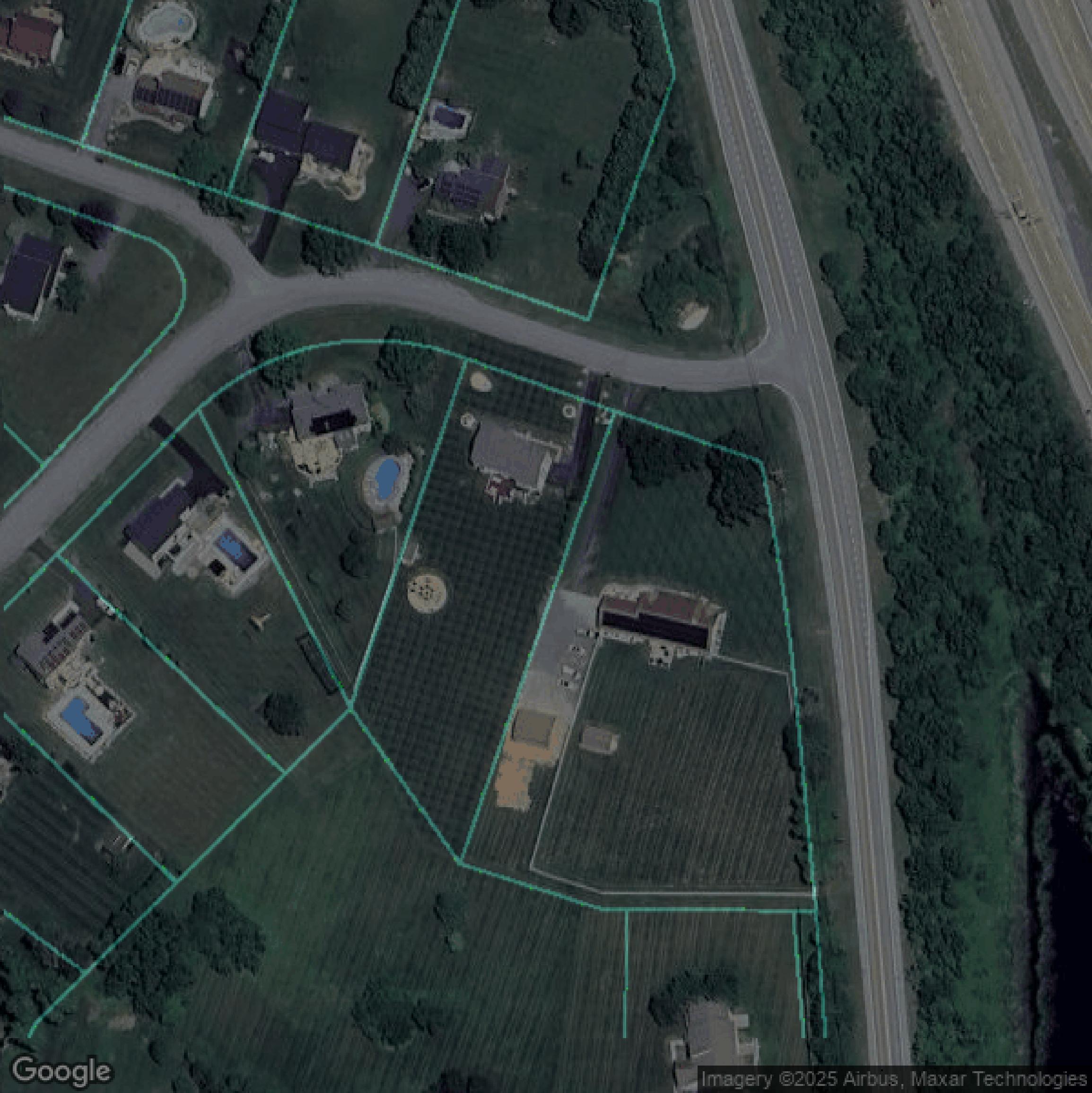 This image shows parcel data in New Castle County created using GIS data in Equator.