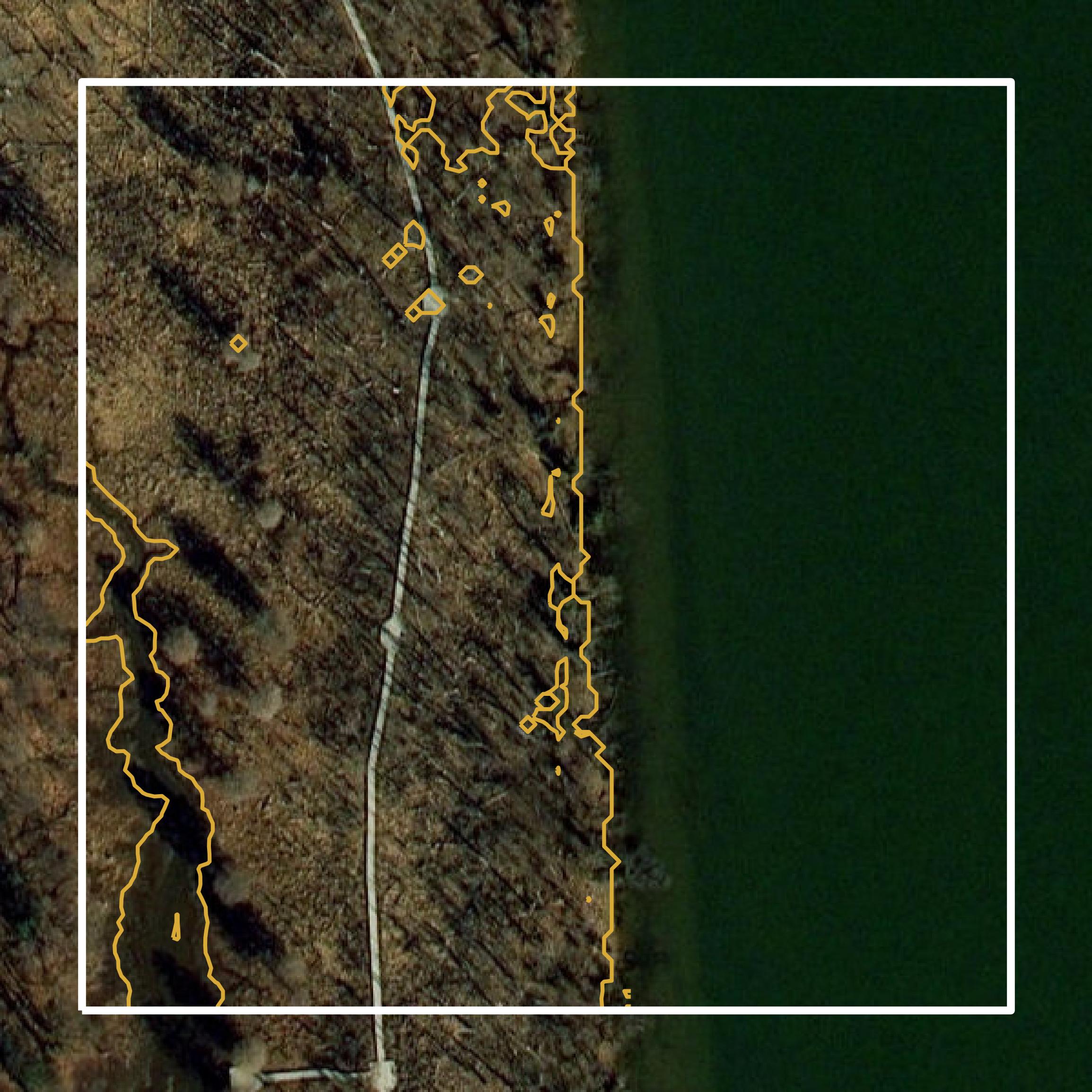 This image shows a contour map in District of Columbia created using GIS data in Equator.
