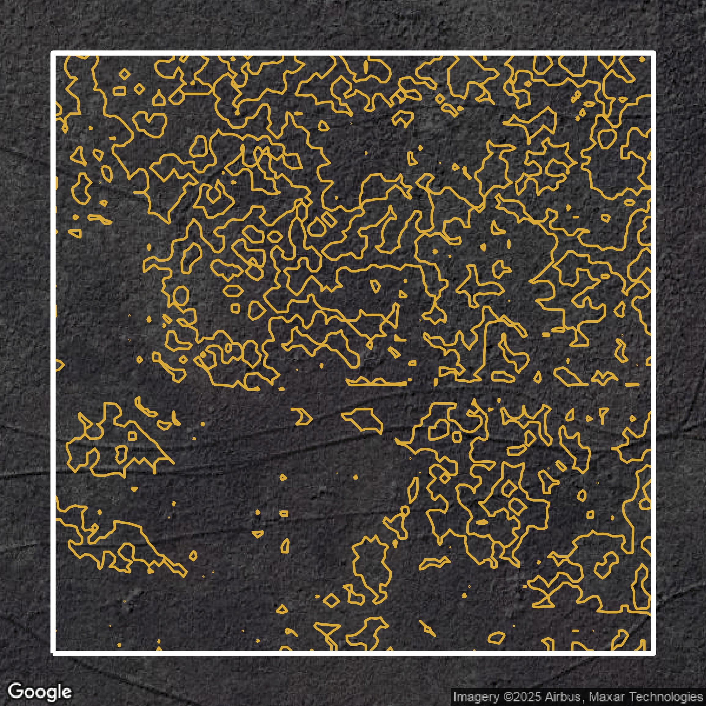 This image shows a contour map in Broward County created using GIS data in Equator.