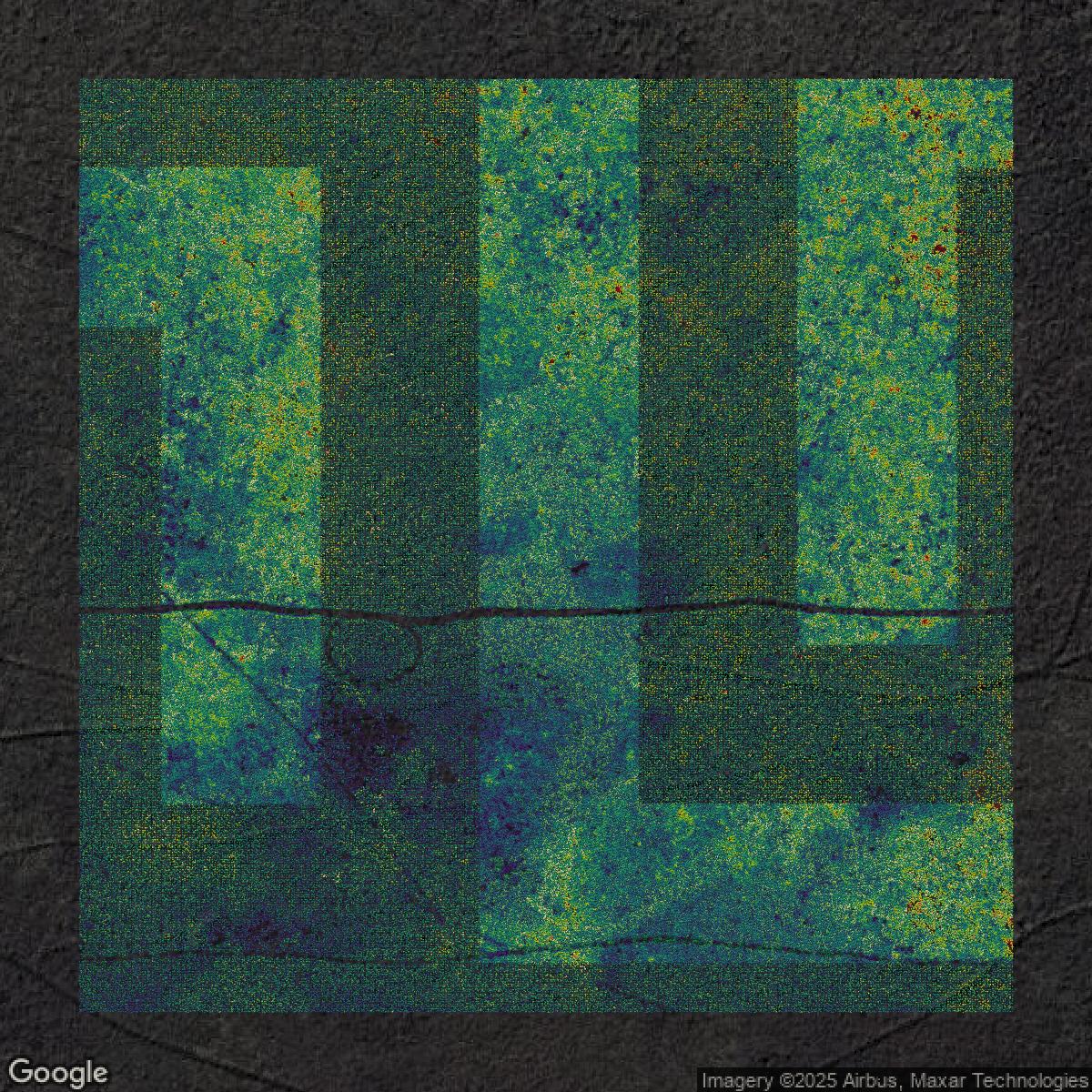 This image shows a LiDAR point cloud in Broward County created using GIS data in Equator.