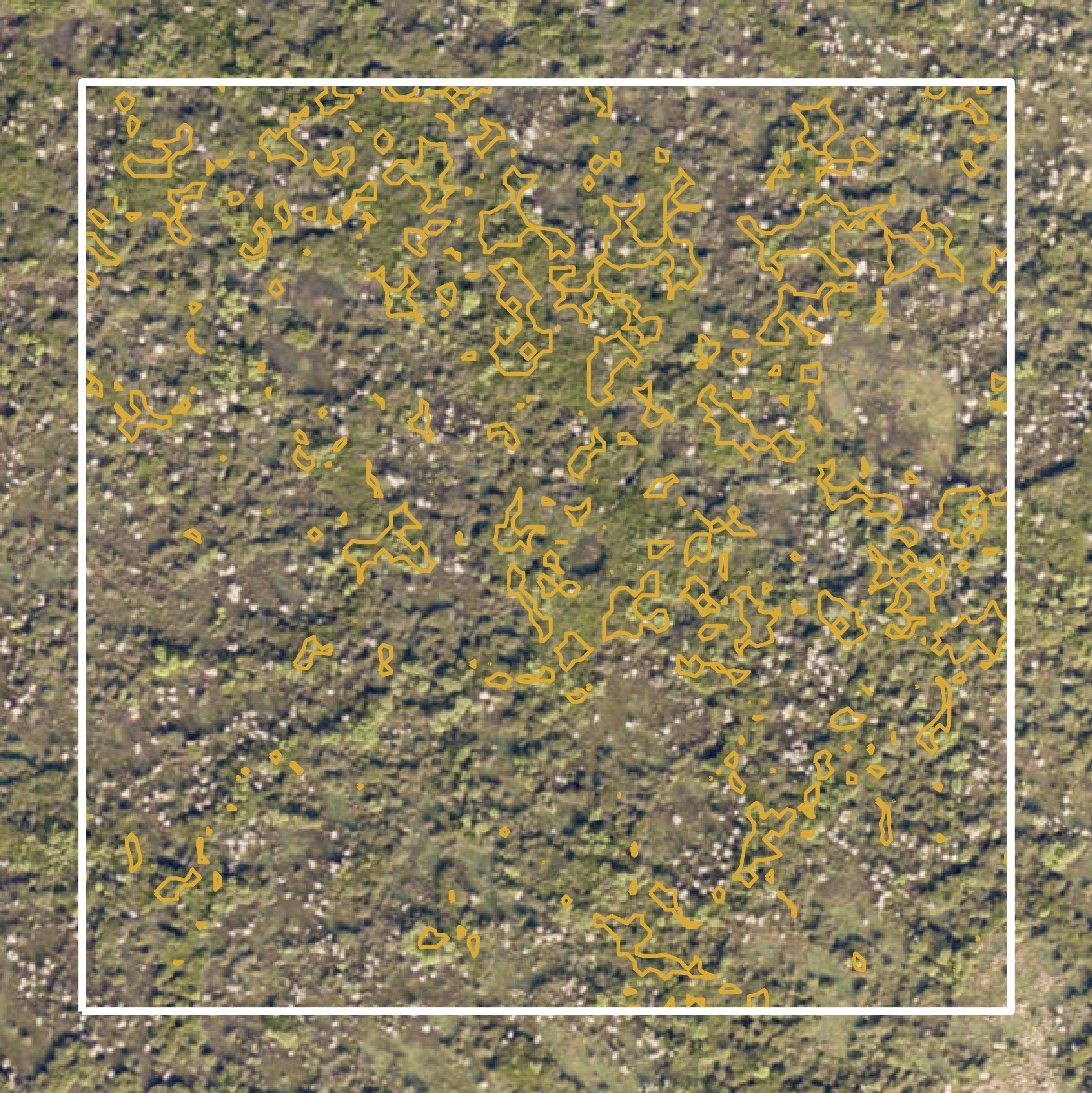 This image shows a contour map in Columbia County created using GIS data in Equator.