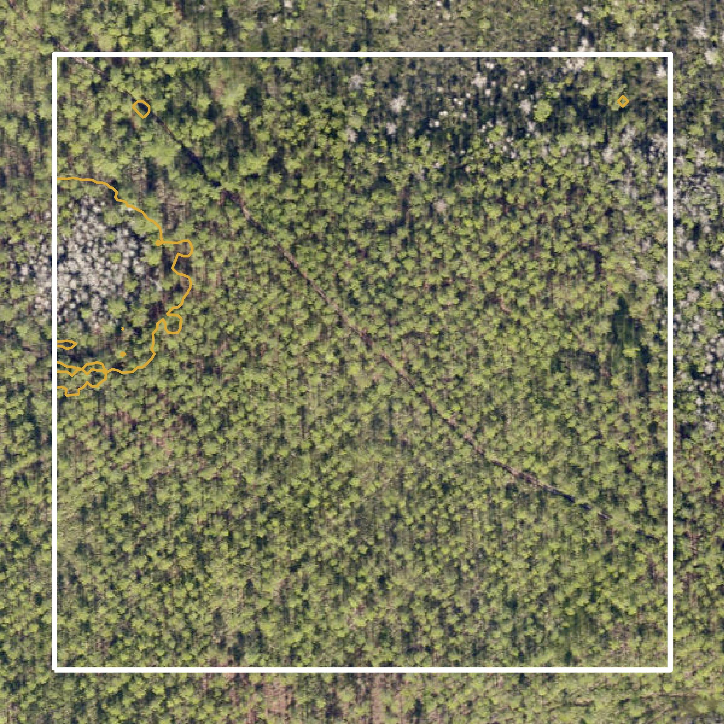 This image shows a contour map in Columbia County created using GIS data in Equator.