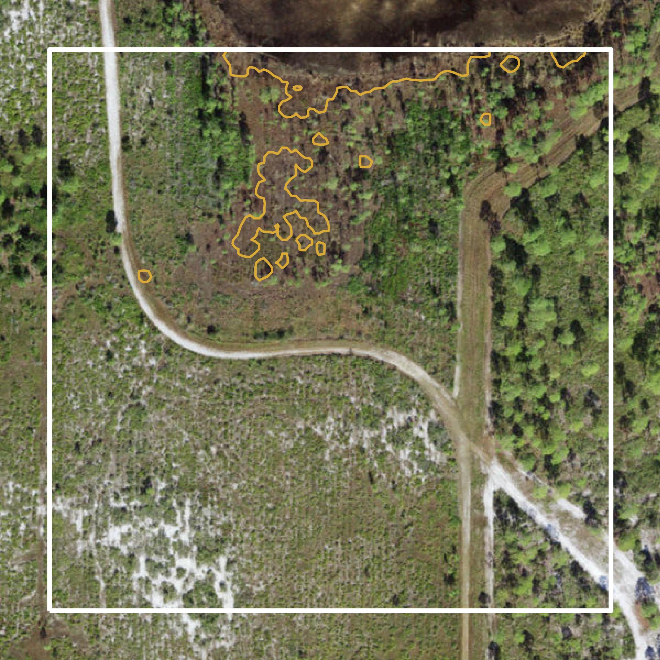 This image shows a contour map in Franklin County created using GIS data in Equator.