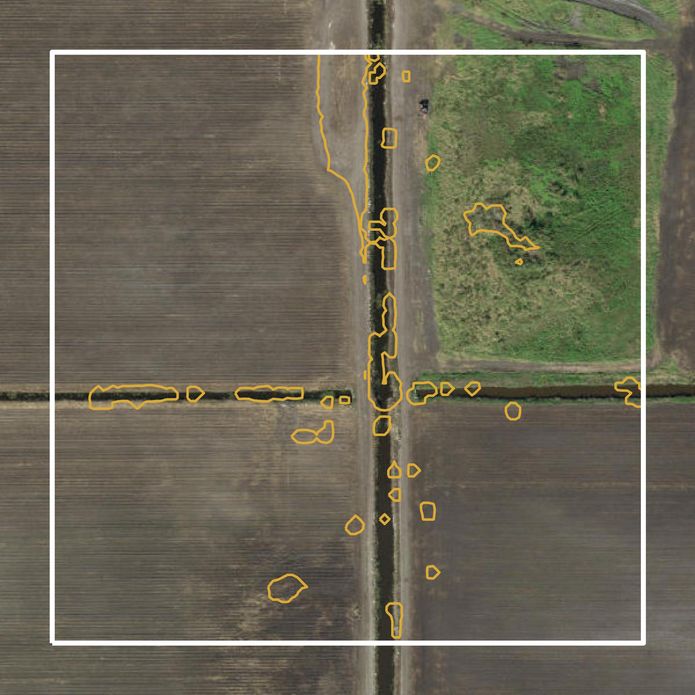 This image shows a contour map in Hendry County created using GIS data in Equator.
