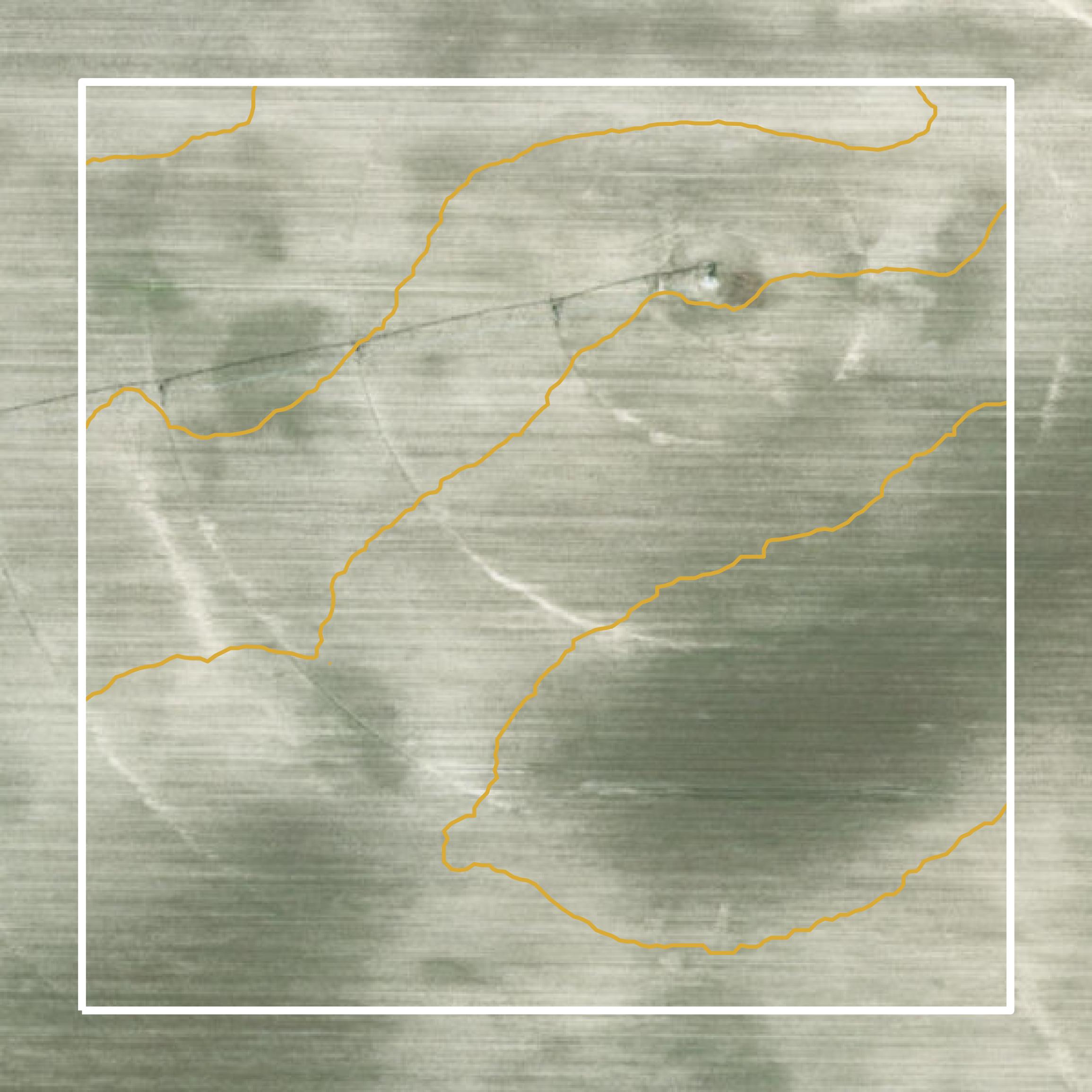 This image shows a contour map in Jackson County created using GIS data in Equator.