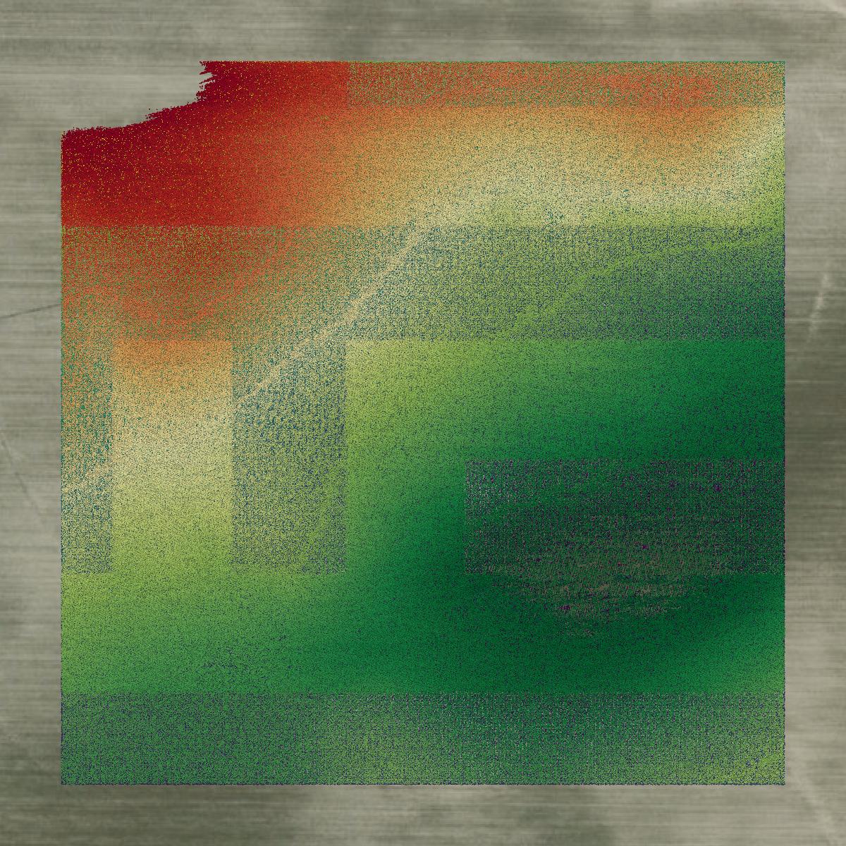 This image shows a LiDAR point cloud in Jackson County created using GIS data in Equator.