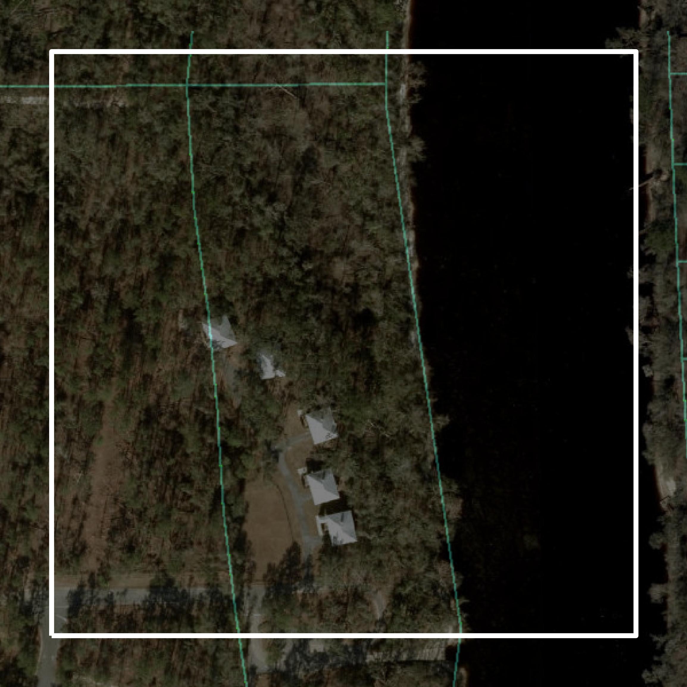 This image shows parcel and building data in Lafayette County created using GIS data in Equator.
