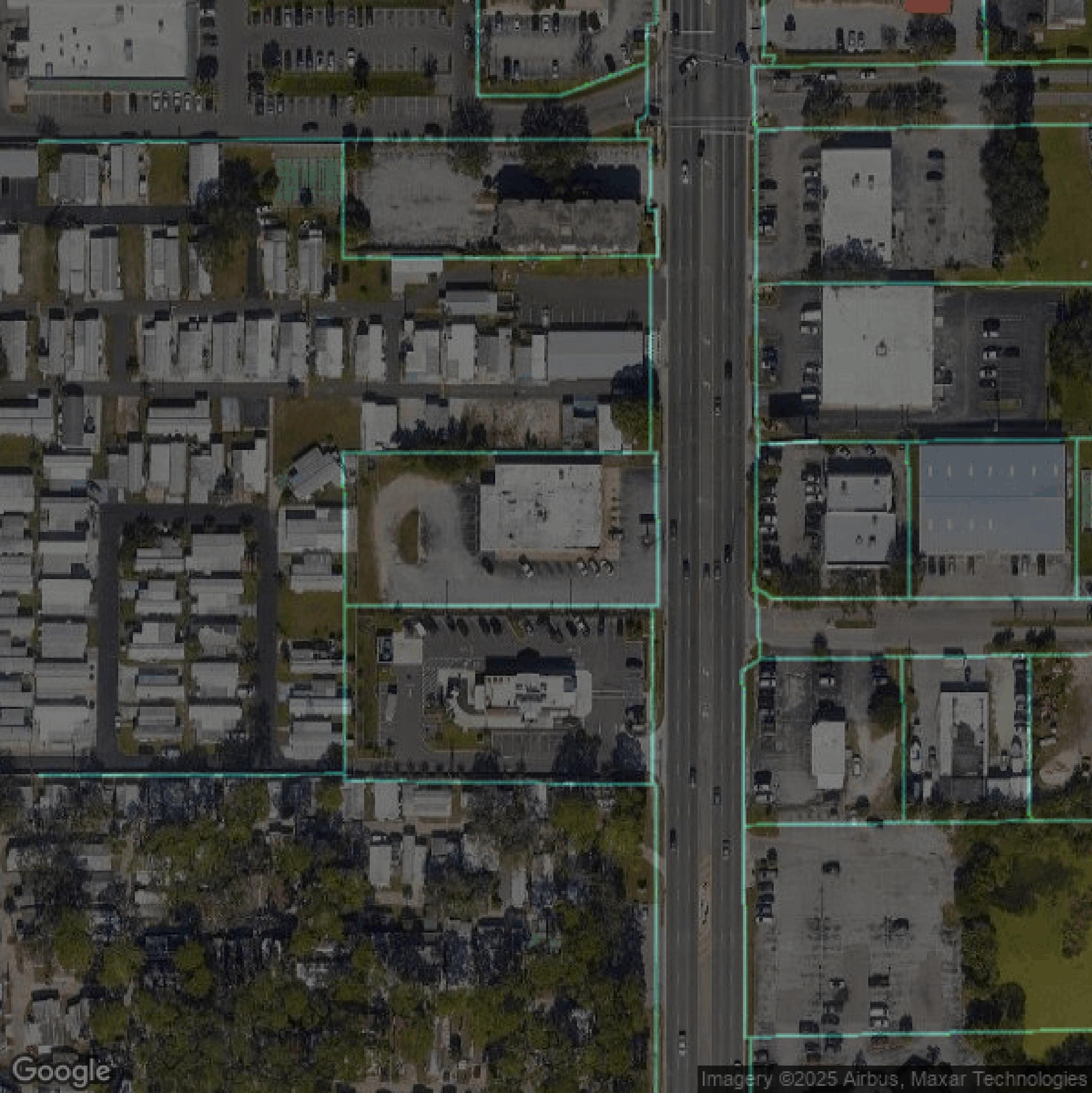 This image shows parcel data in Manatee County created using GIS data in Equator.