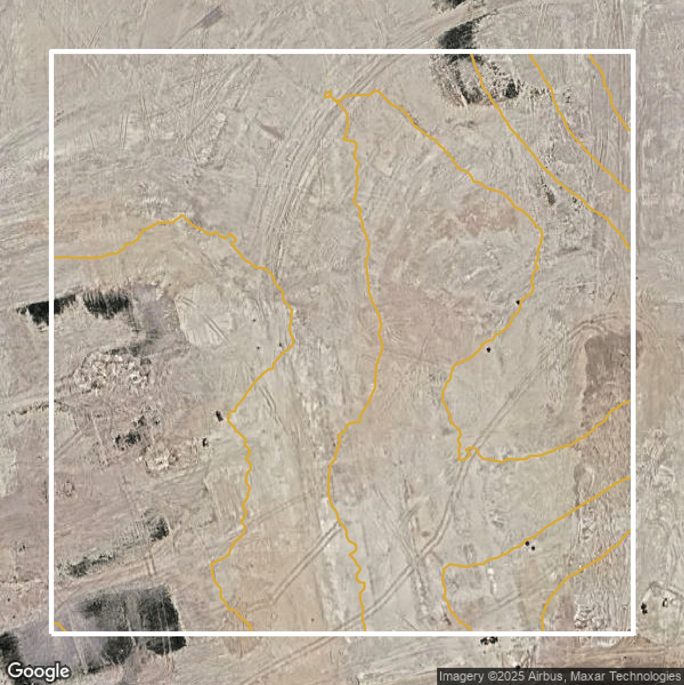 This image shows a contour map in Marion County created using GIS data in Equator.