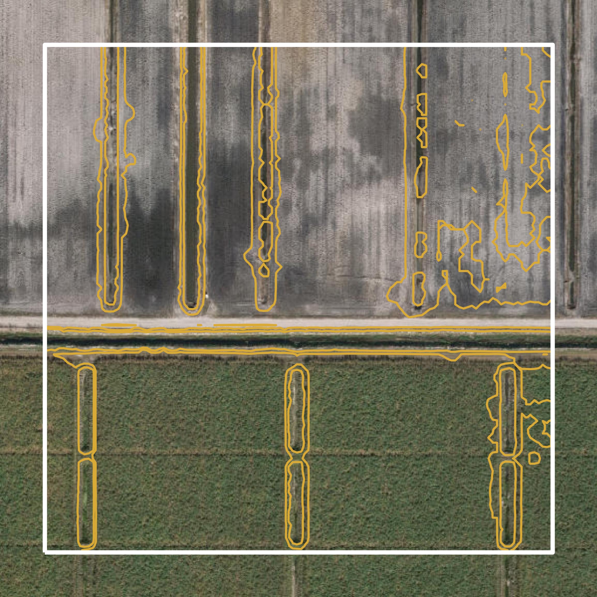 This image shows a contour map in Martin County created using GIS data in Equator.