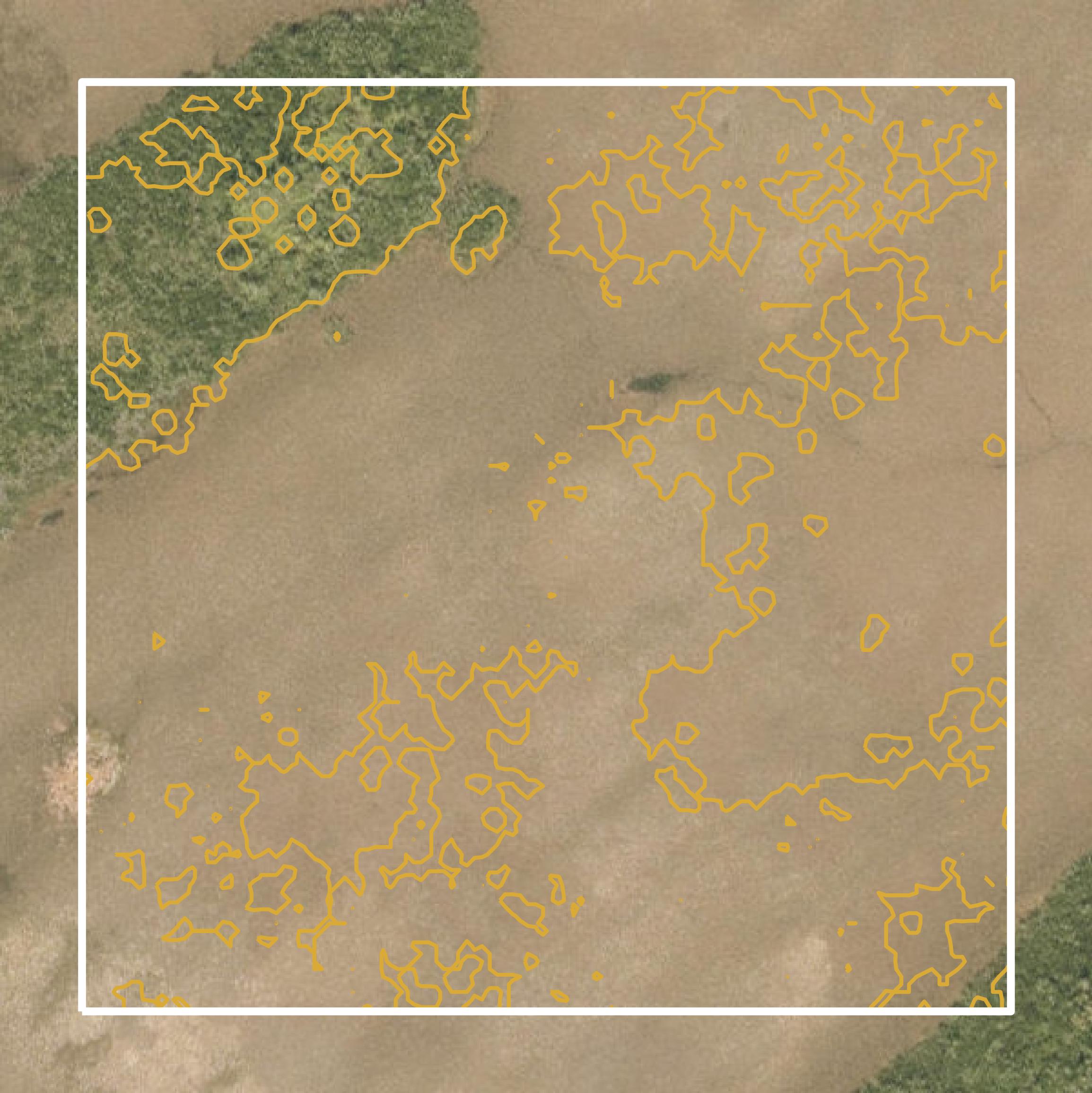 This image shows a contour map in Monroe County created using GIS data in Equator.