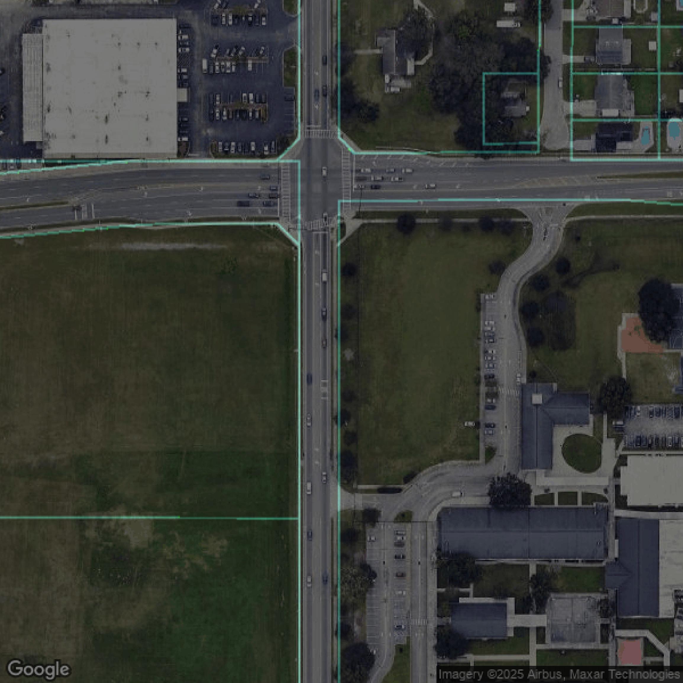 This image shows parcel data in Osceola County created using GIS data in Equator.