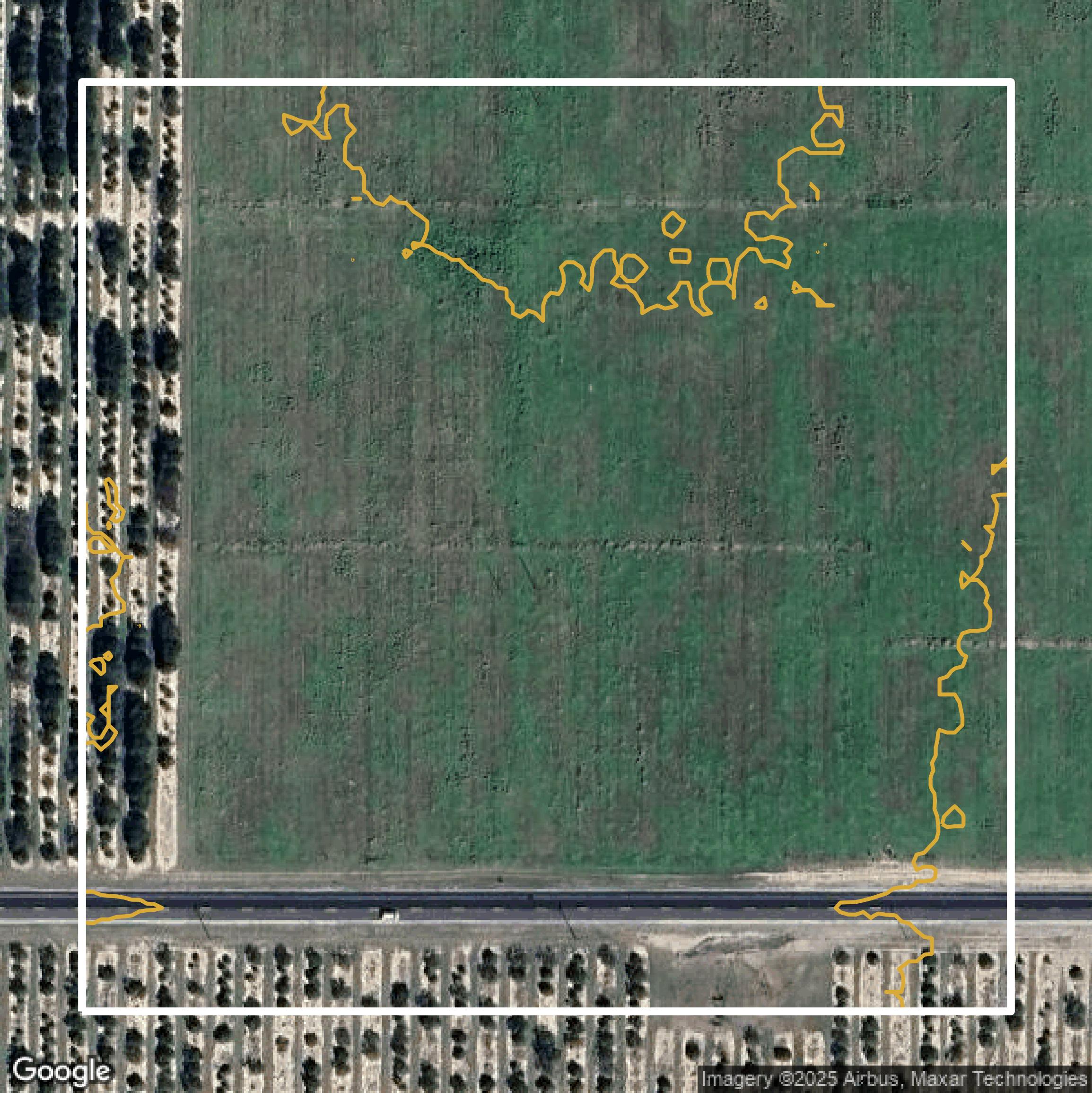 This image shows a contour map in Polk County created using GIS data in Equator.
