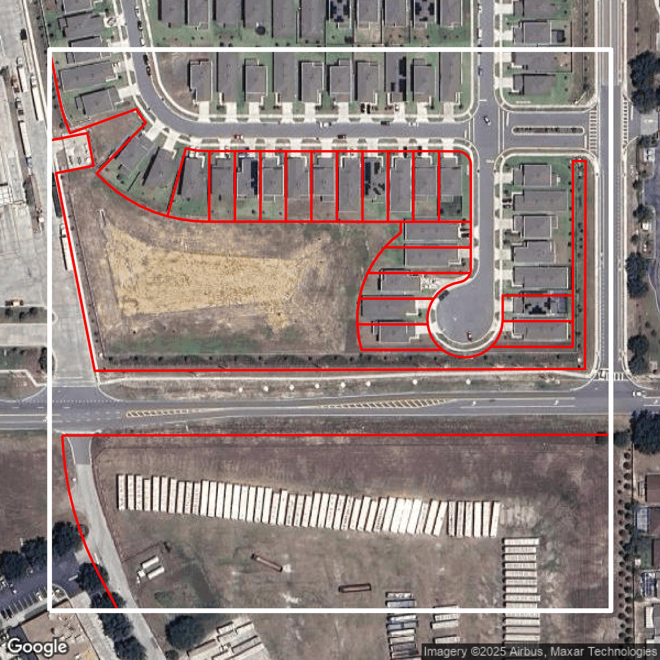 This image shows parcel data in Polk County created using GIS data in Equator.