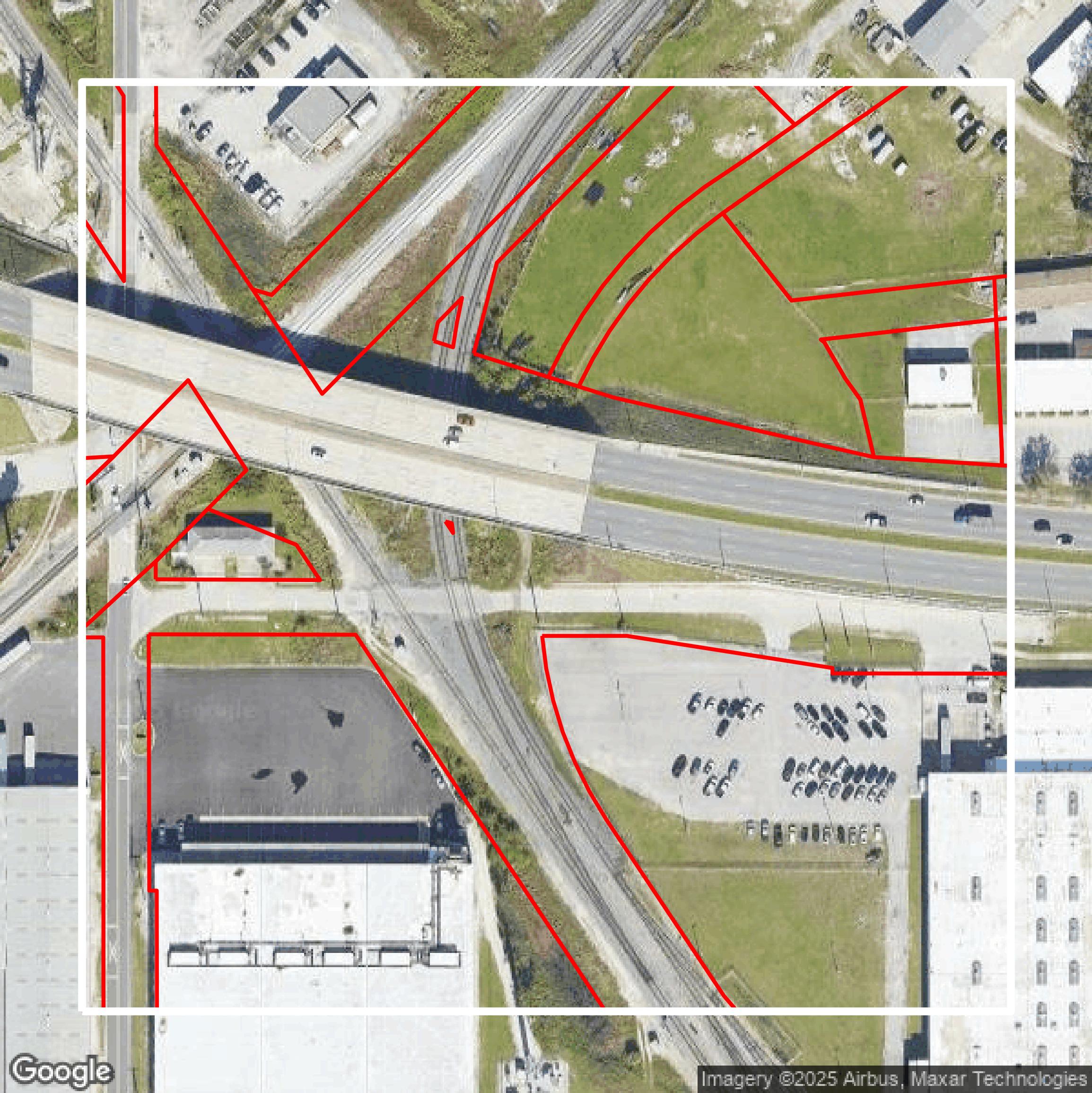This image shows parcel data in Polk County created using GIS data in Equator.