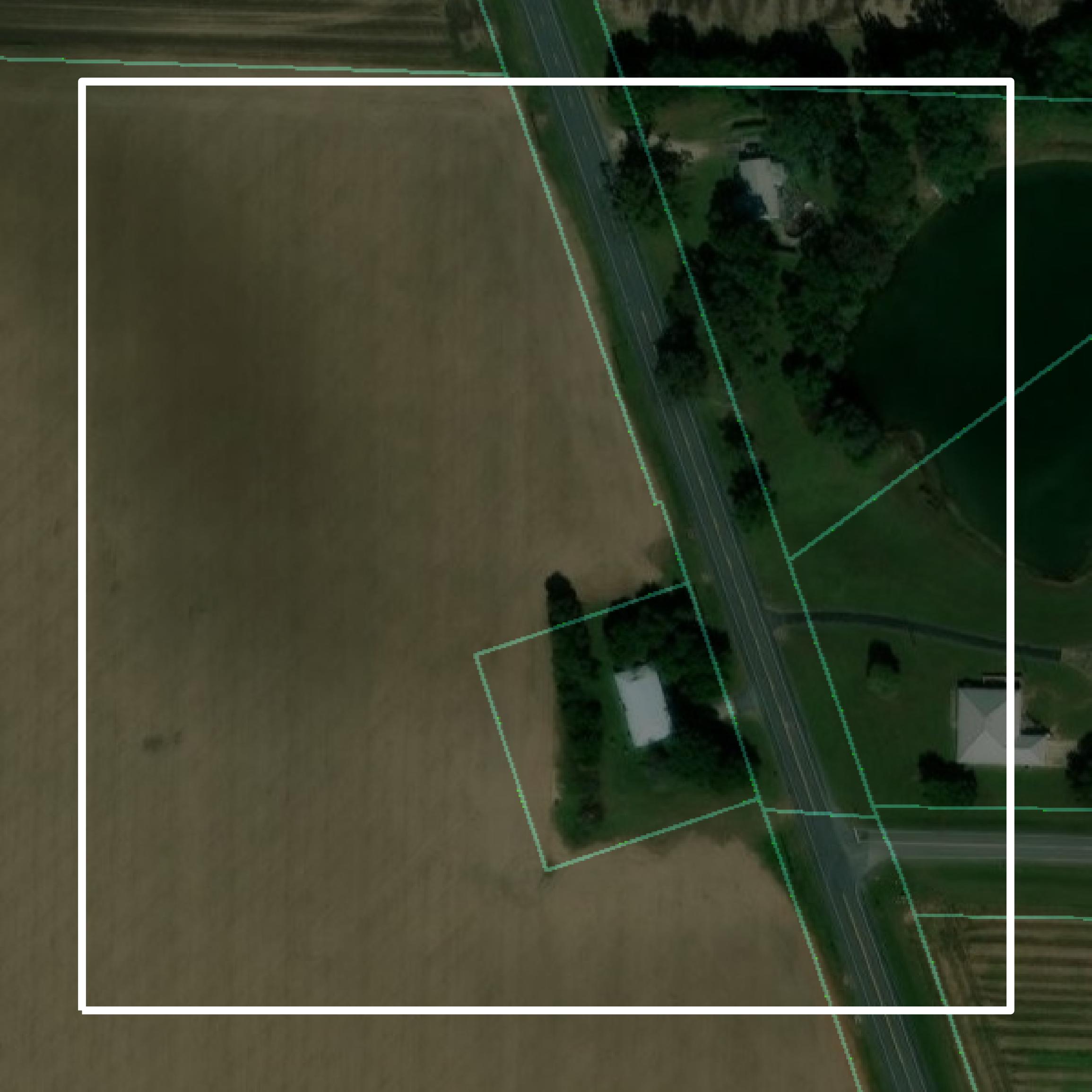 This image shows parcel and building data in Santa Rosa County created using GIS data in Equator.