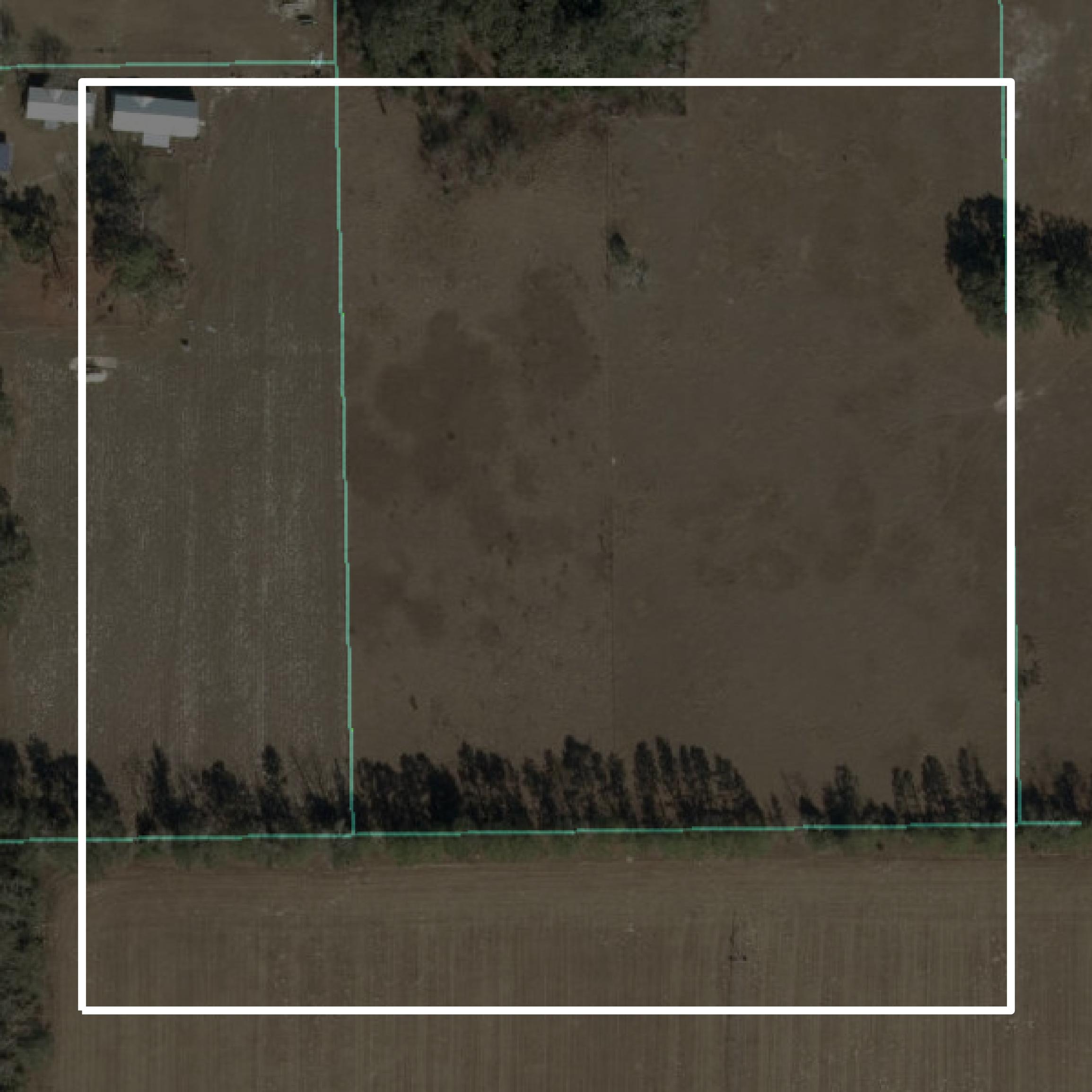 This image shows parcel and building data in Suwannee County created using GIS data in Equator.