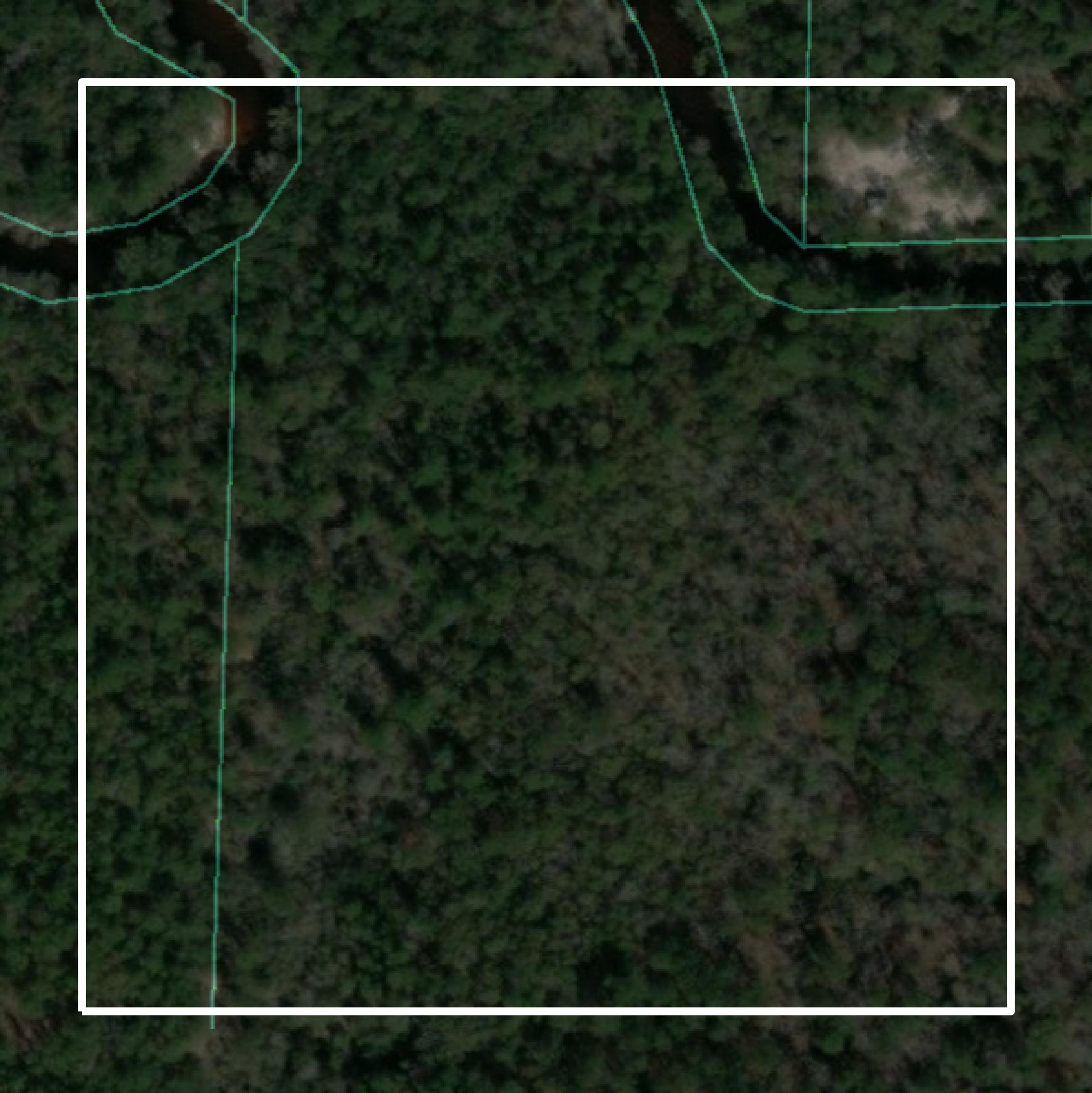 This image shows parcel and building data in Walton County created using GIS data in Equator.