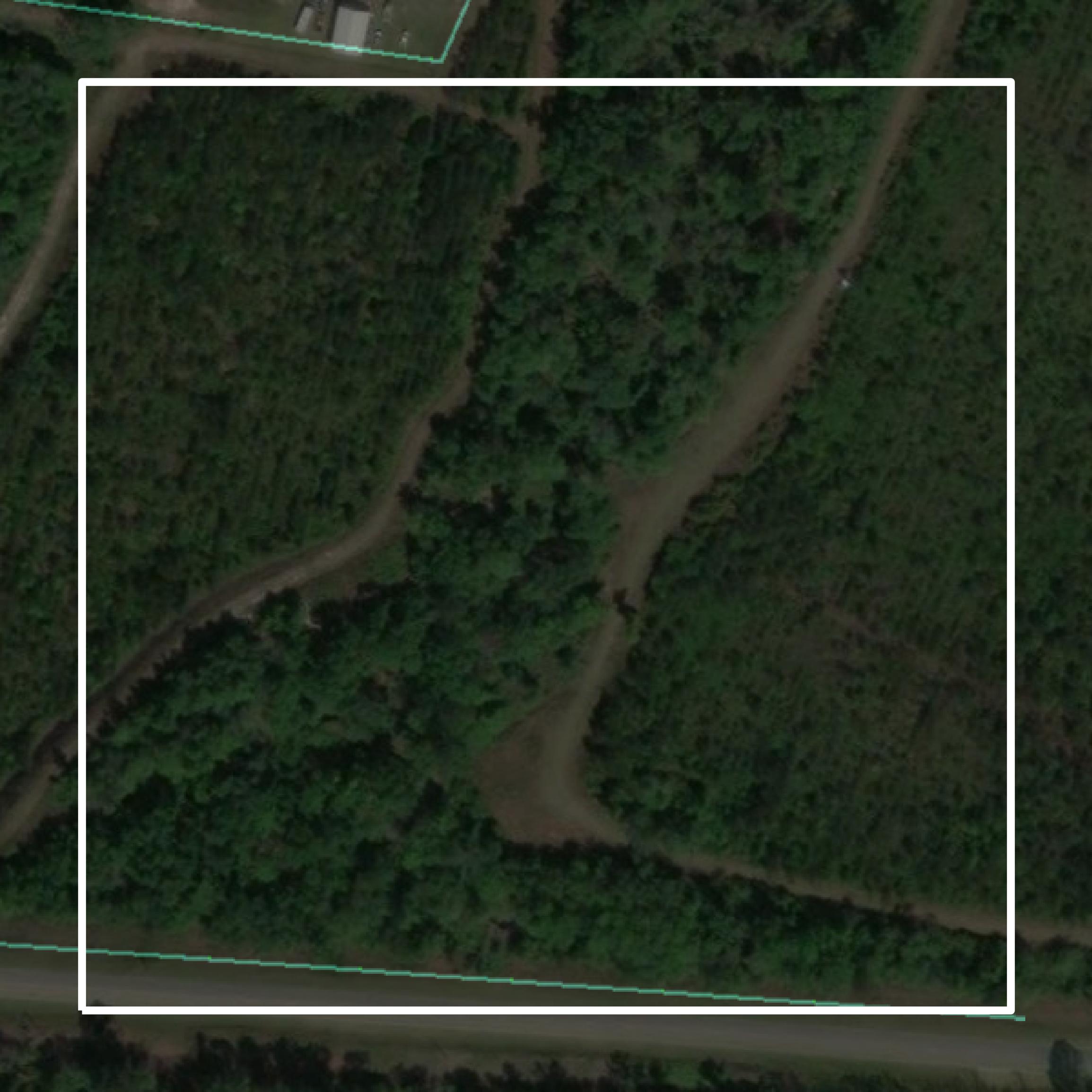 This image shows parcel and building data in Brooks County created using GIS data in Equator.